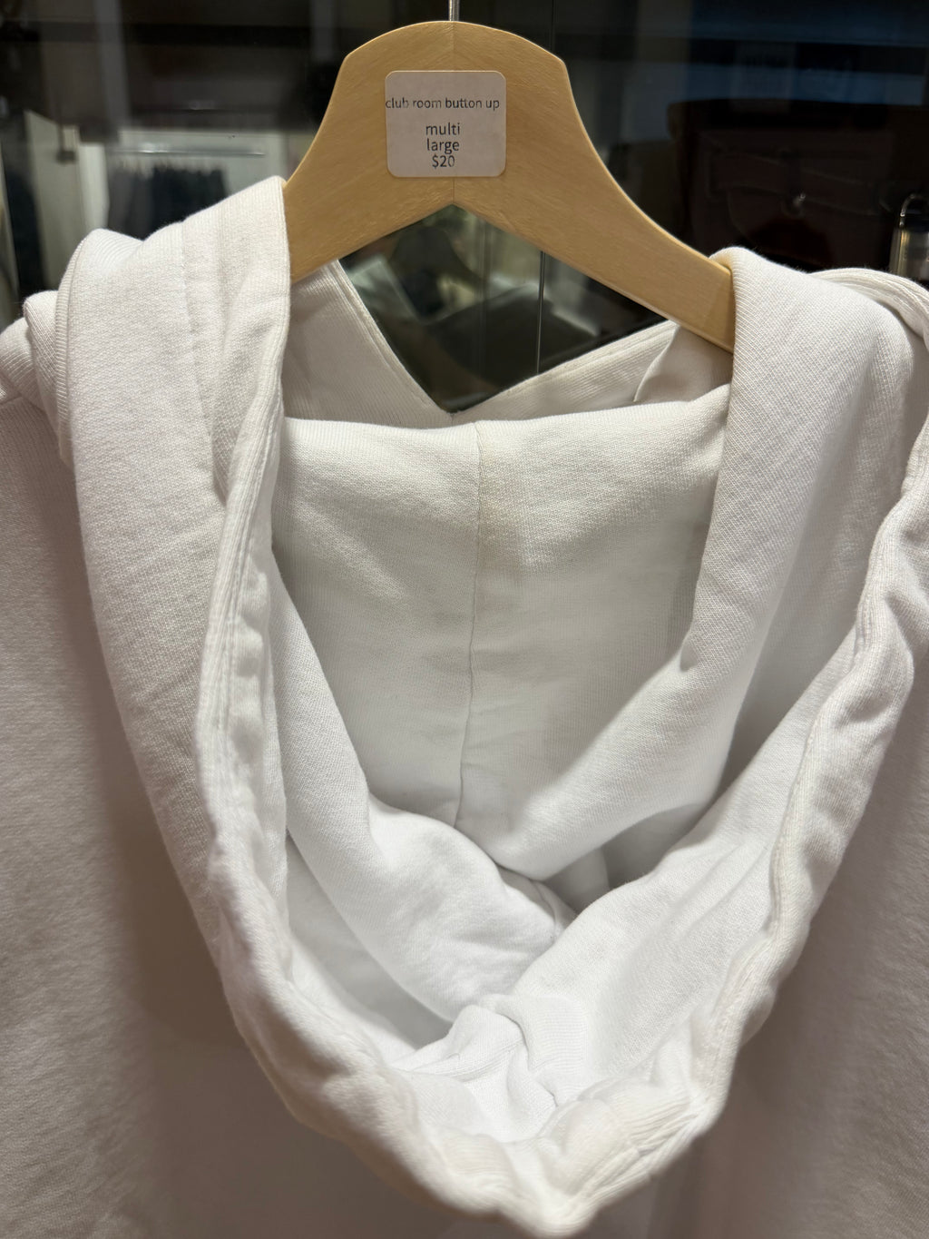 Saint Laurent Logo Hoodie -White