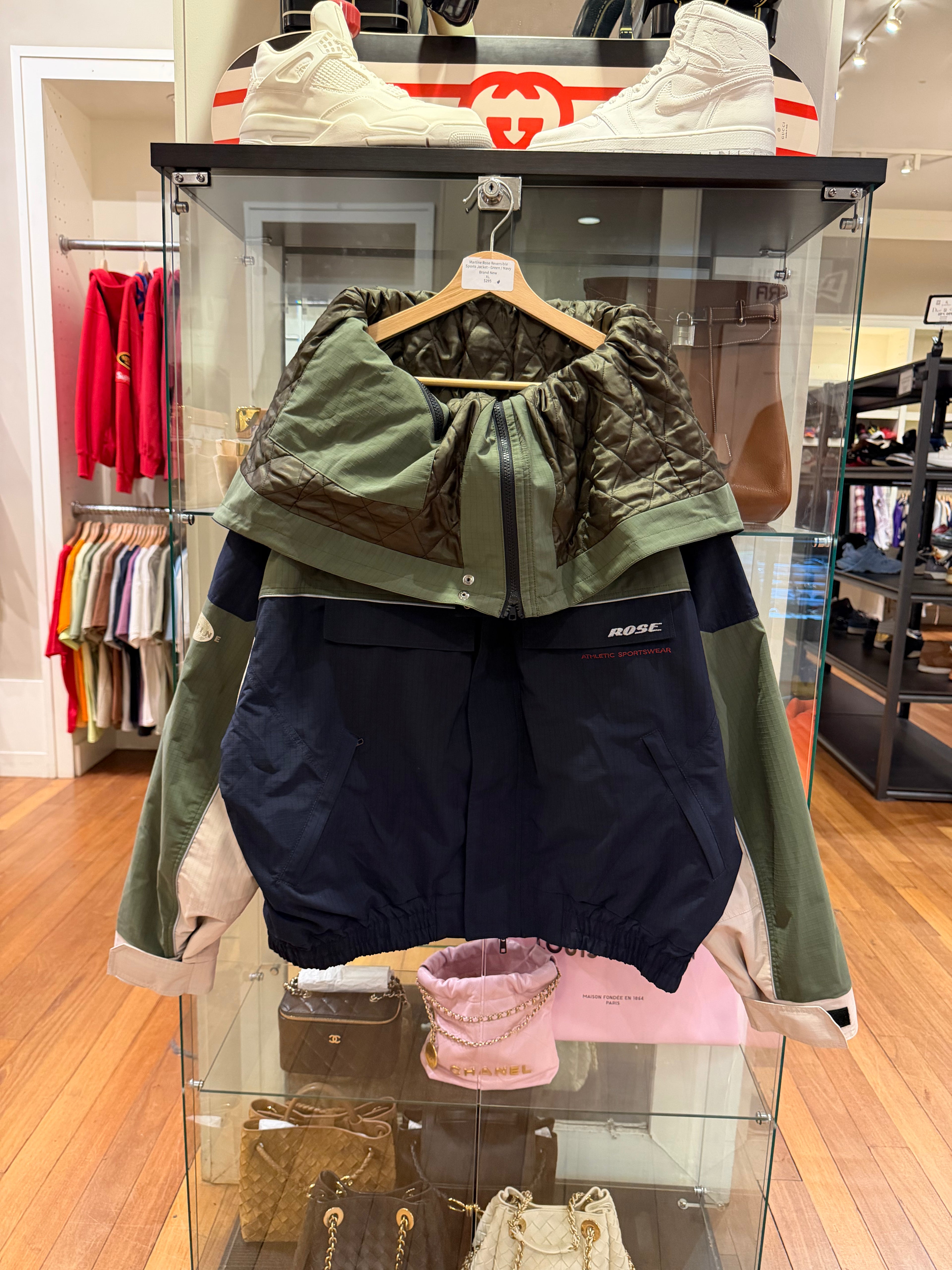 Martine Rose Reversible Sports Jacket - Green / Navy