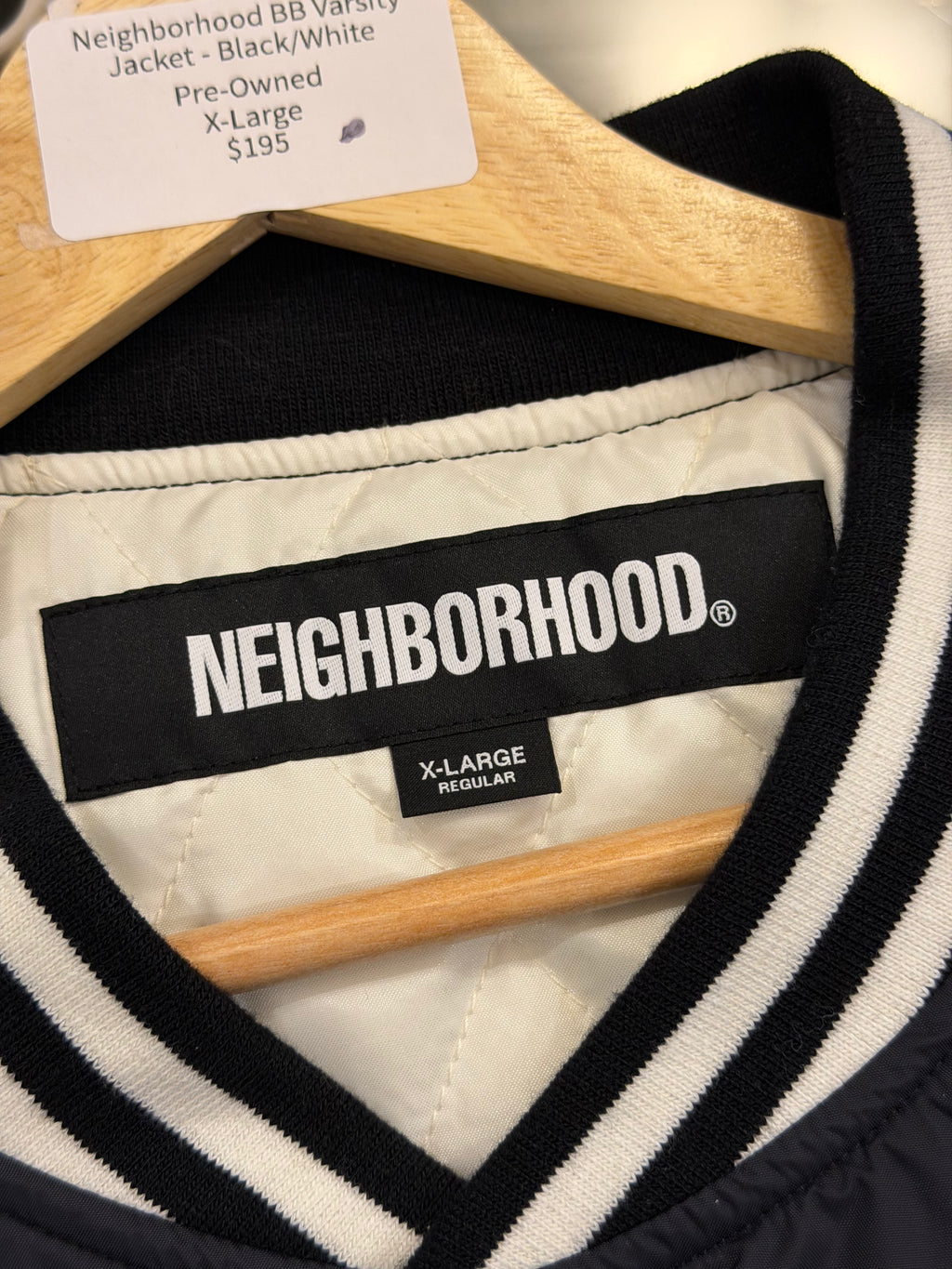 Neighborhood BB Varsity Jacket - Black/White