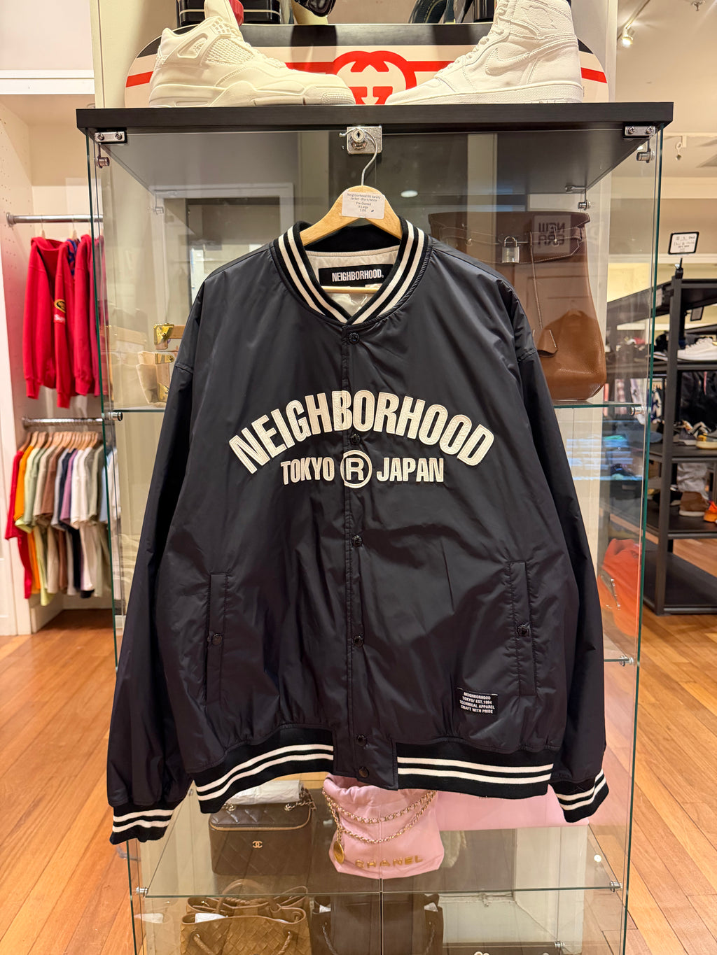 Neighborhood BB Varsity Jacket - Black/White