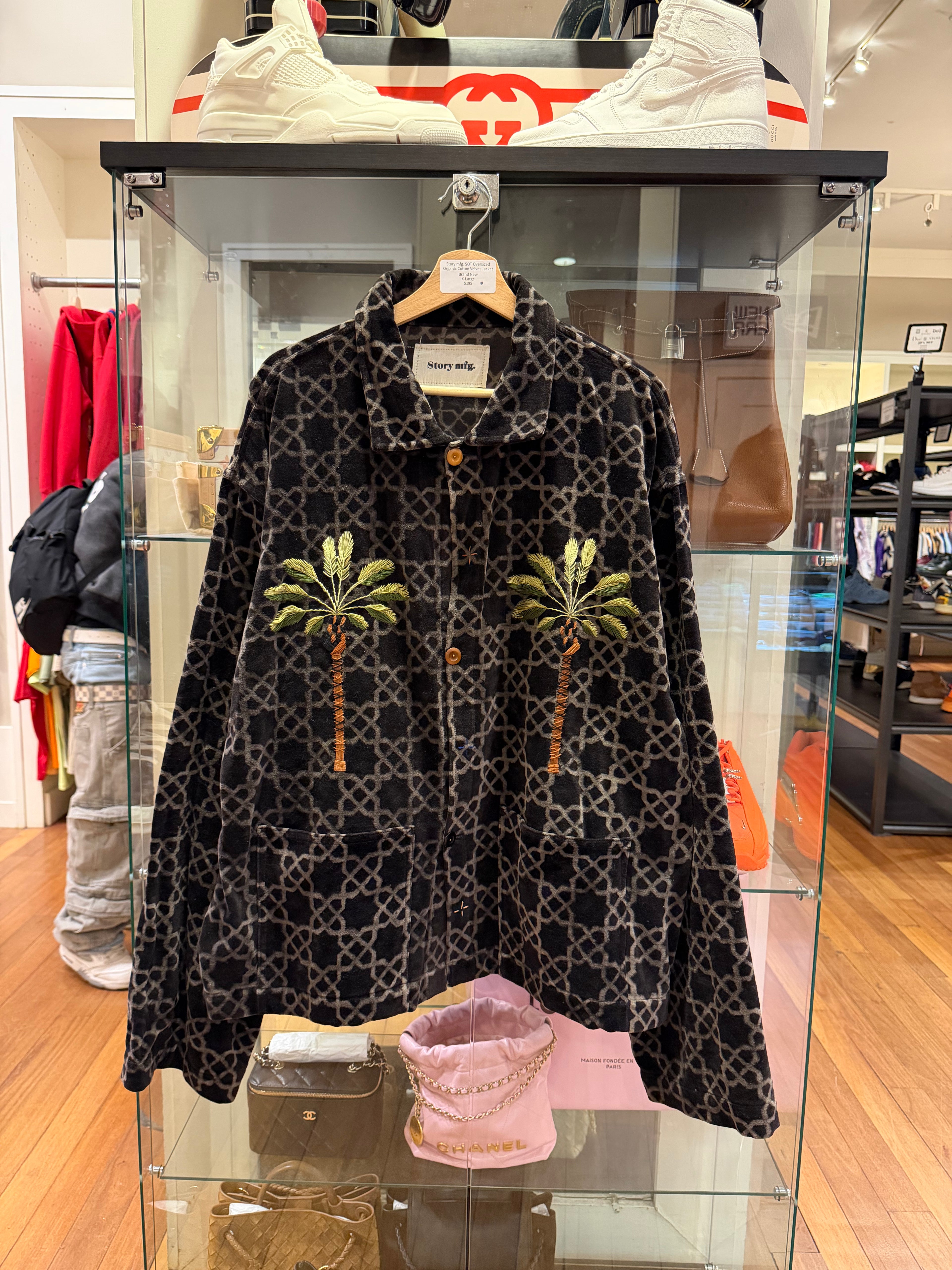 Story mfg. SOT Oversized Organic Cotton Velvet Jacket