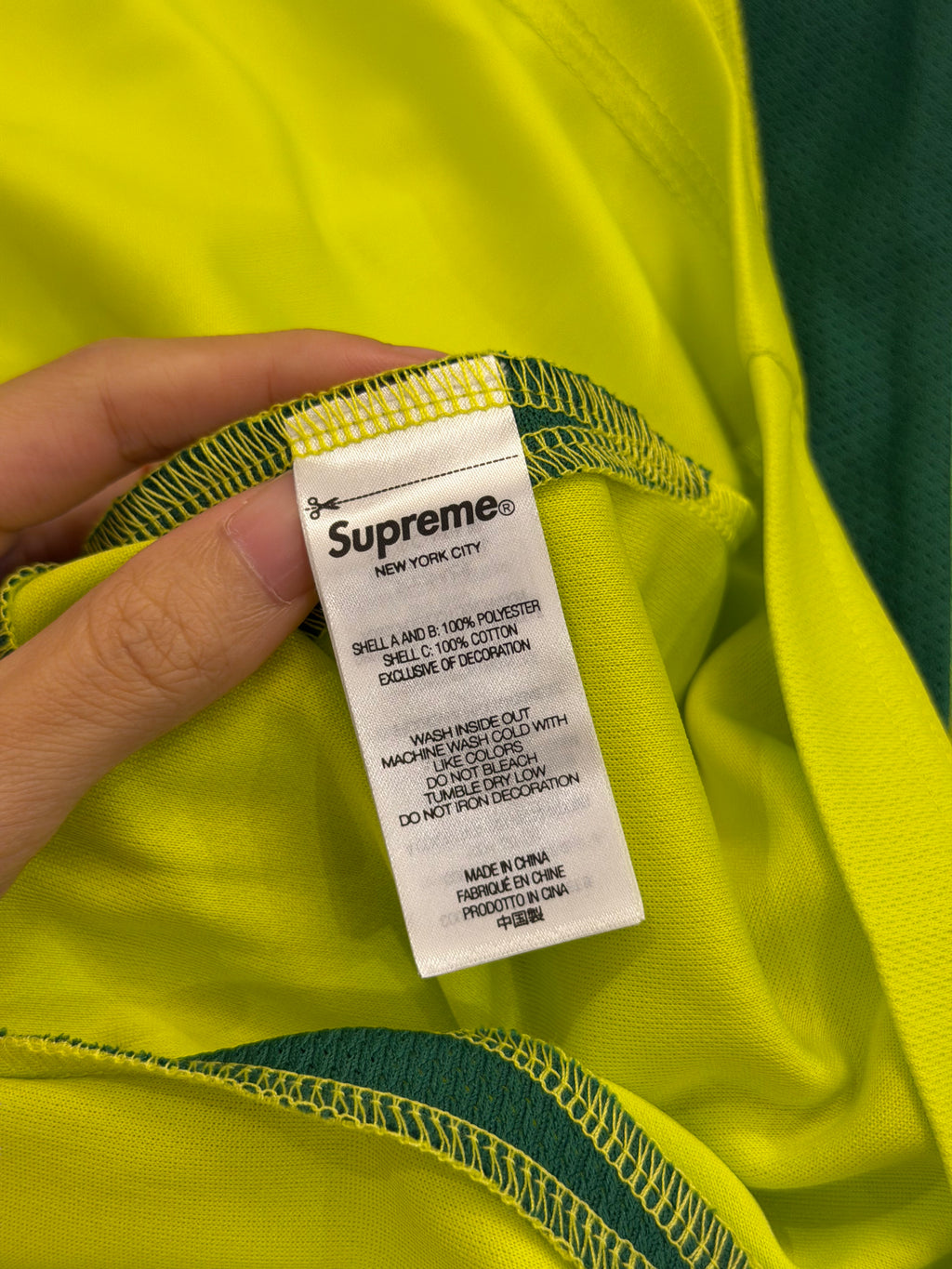 Supreme Hooded Soccer Jersey FW23 - Neon