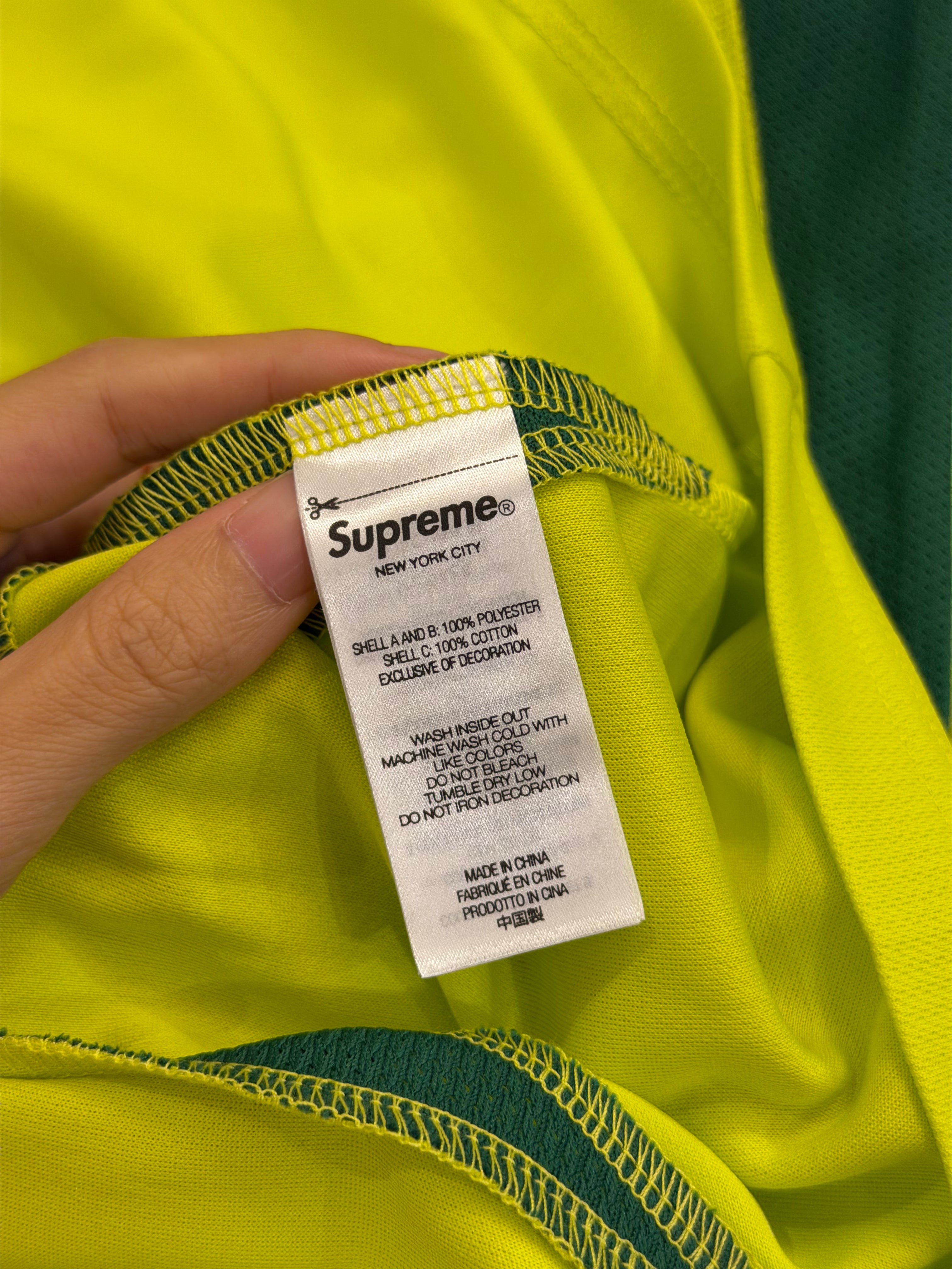 Supreme Hooded Soccer Jersey FW23 - Neon