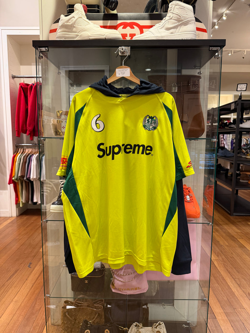 Supreme Hooded Soccer Jersey FW23 - Neon