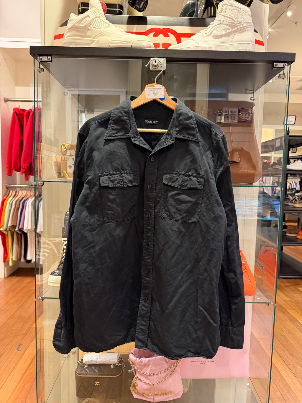 Tom Ford Button Down Overshirt - Black