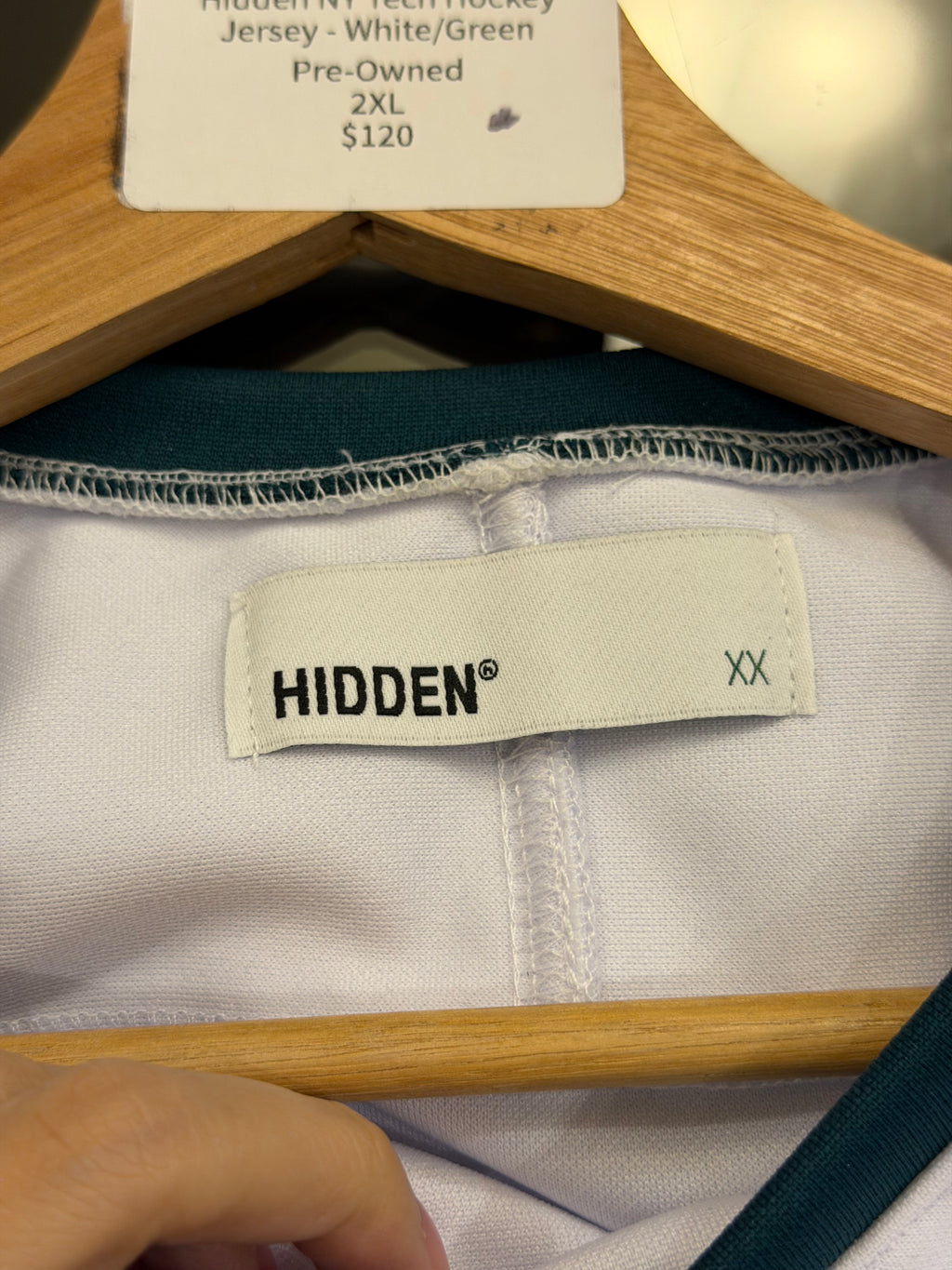 Hidden NY Tech Hockey Jersey - White/Green