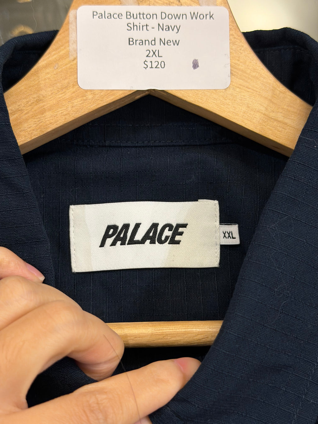 Palace Button Down WorkShirt - Navy