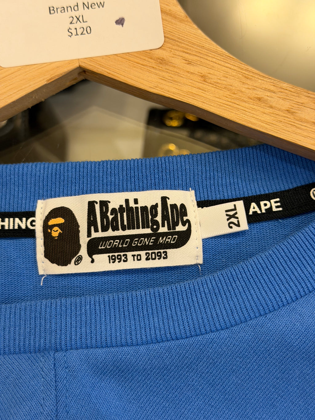 Bape Football Relaxed Fit LS -Blue