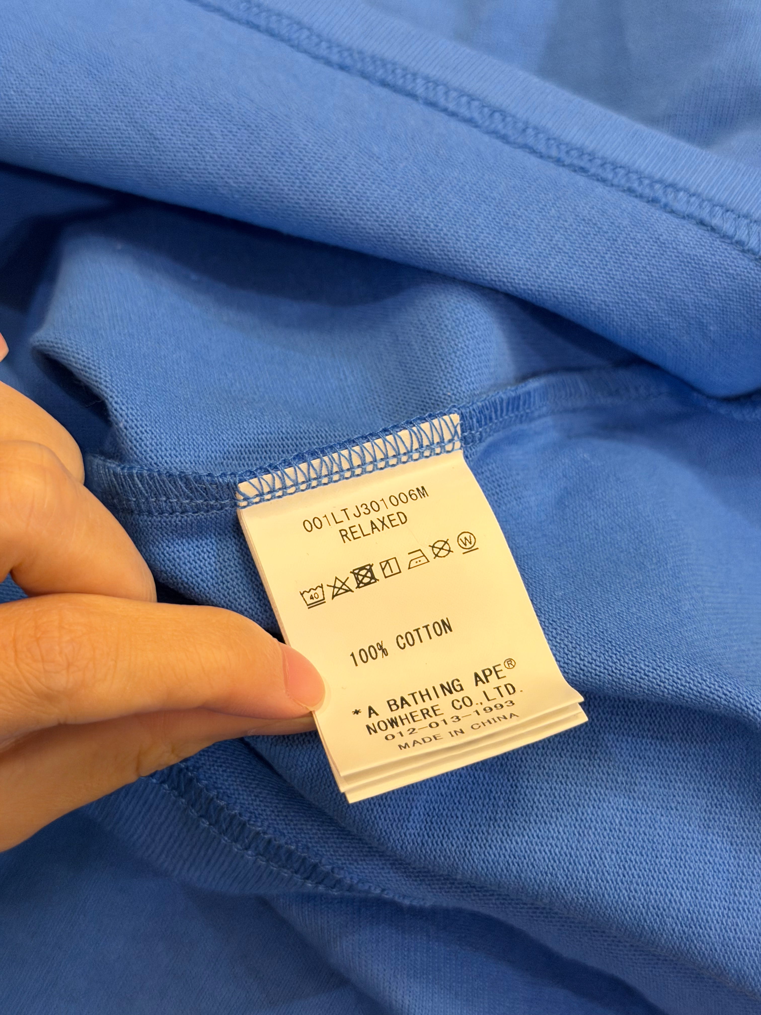 Bape Football Relaxed Fit LS -Blue