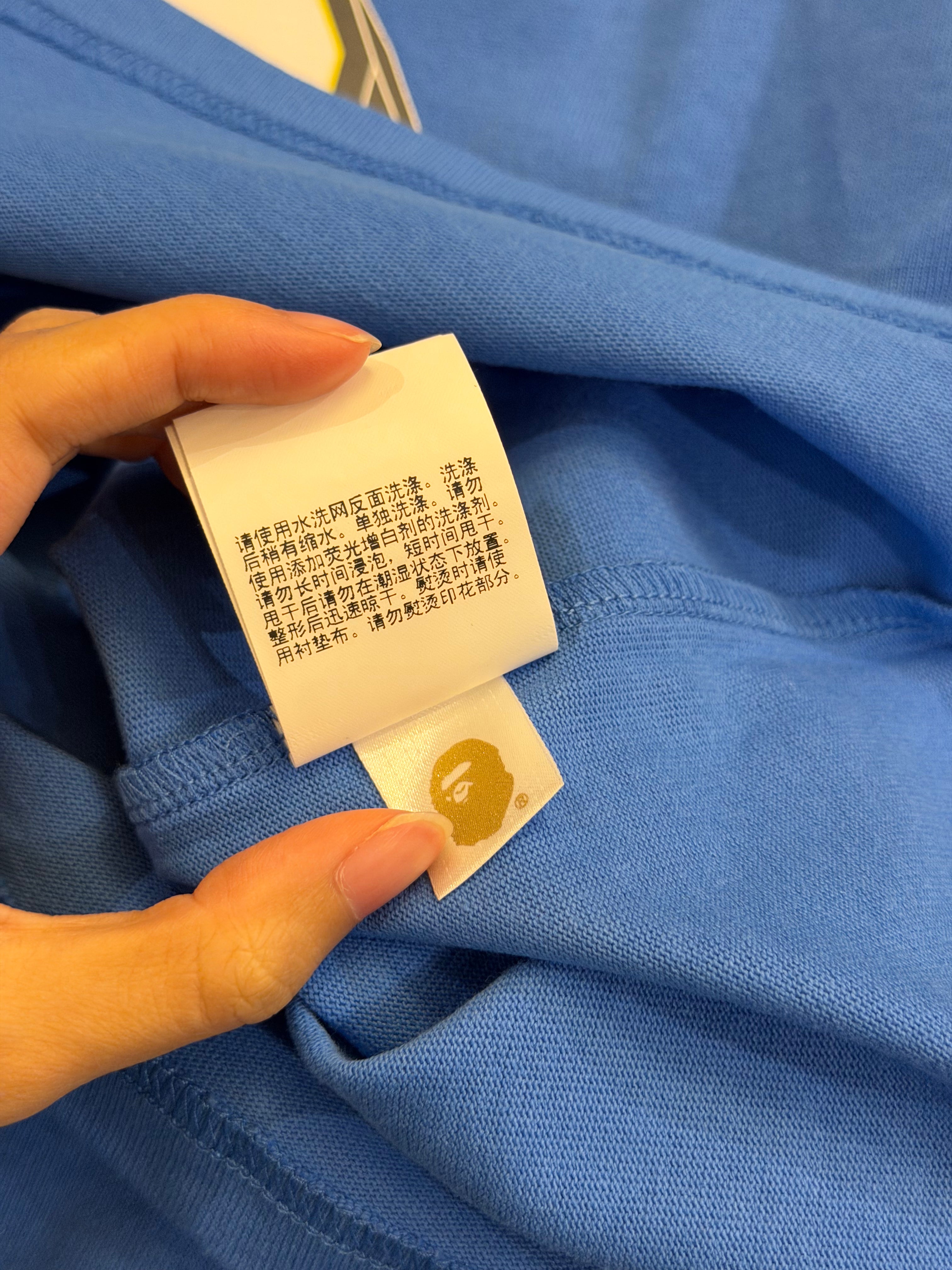 Bape Football Relaxed Fit LS -Blue