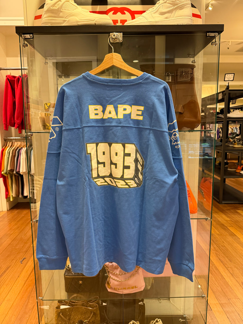 Bape Football Relaxed Fit LS -Blue