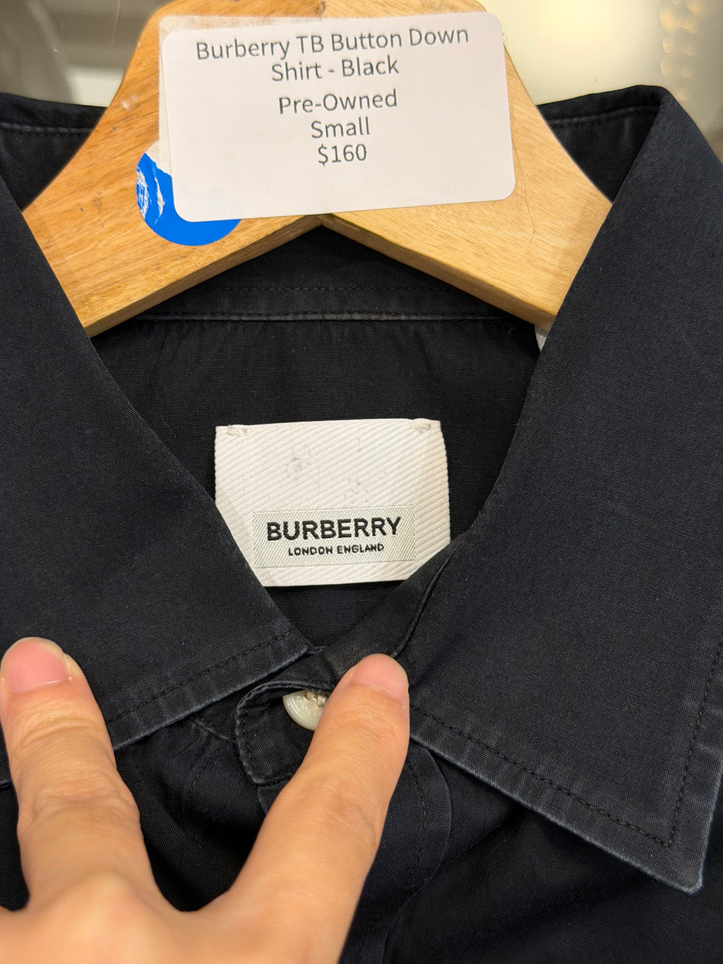 Burberry TB Button DownShirt - Black