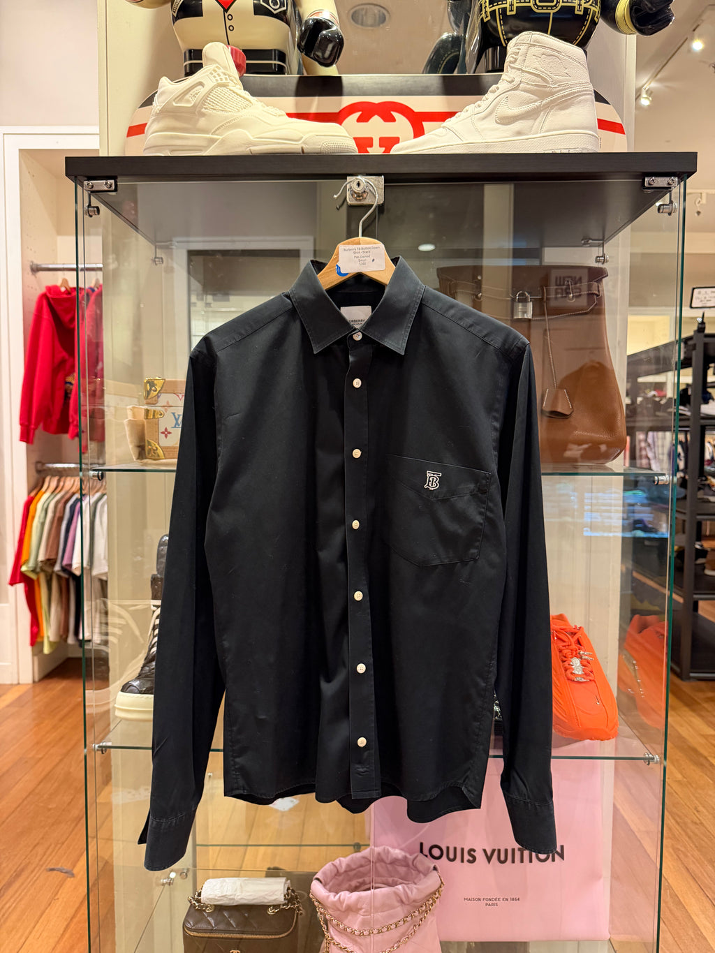 Burberry TB Button DownShirt - Black
