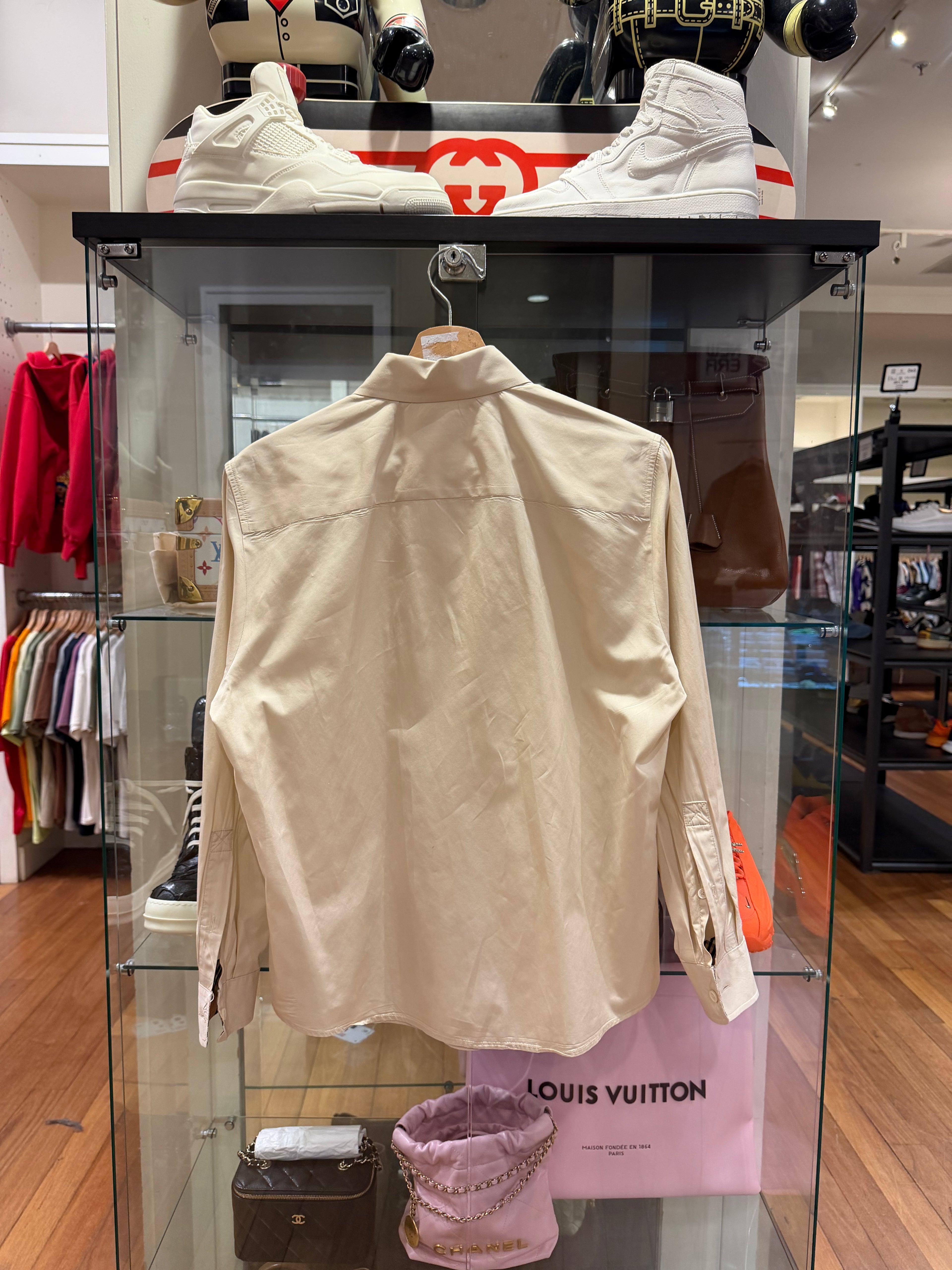 Burberry Button Down Shirt -Beige