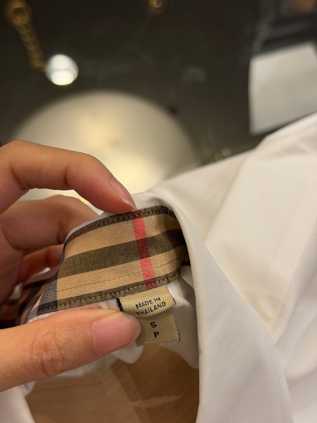Burberry Button Down Shirt -White