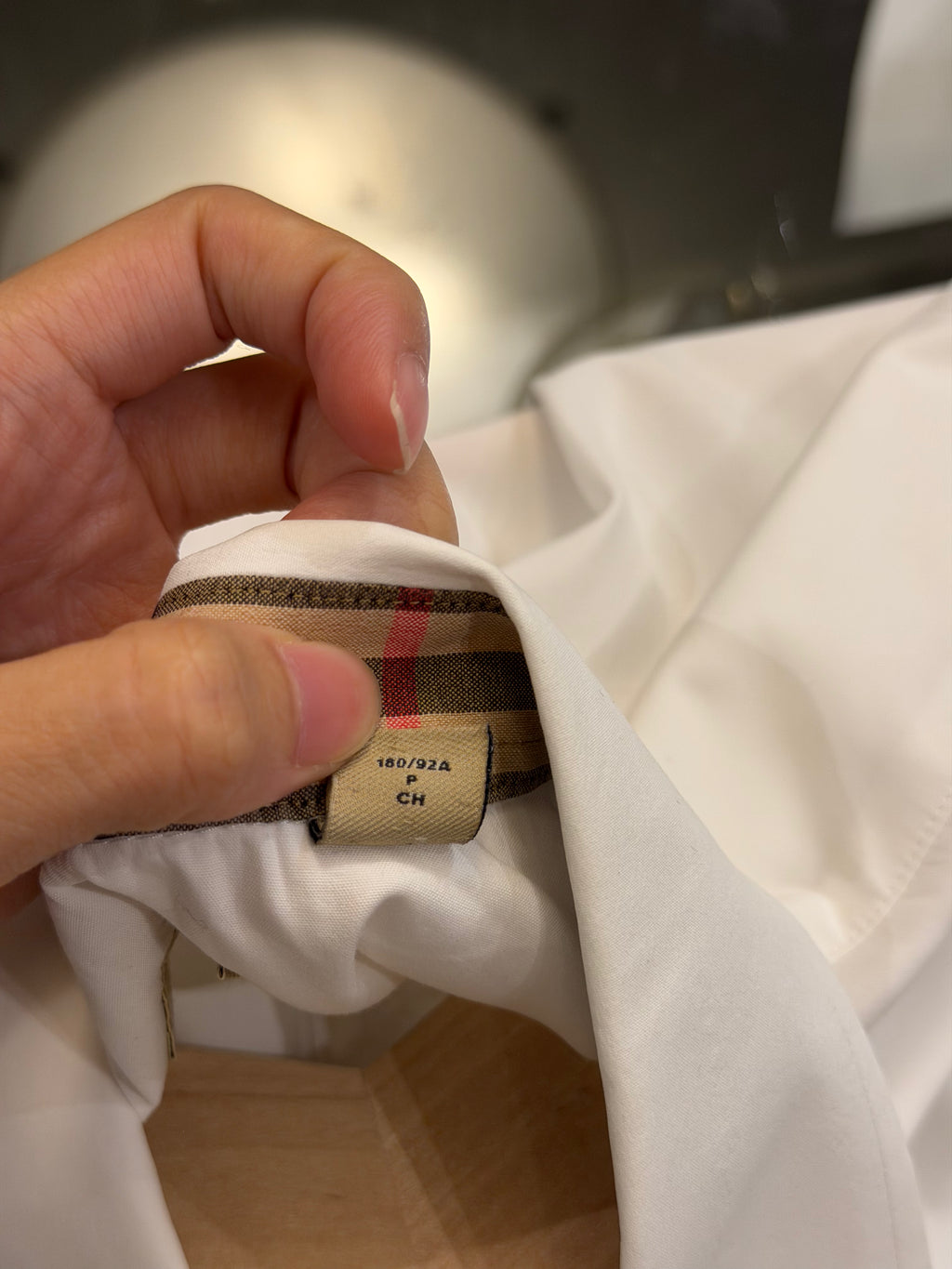 Burberry Button Down Shirt -White
