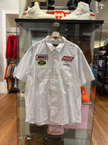 Supreme x Vanson Patchwork Pinstripe Work Shirt - White