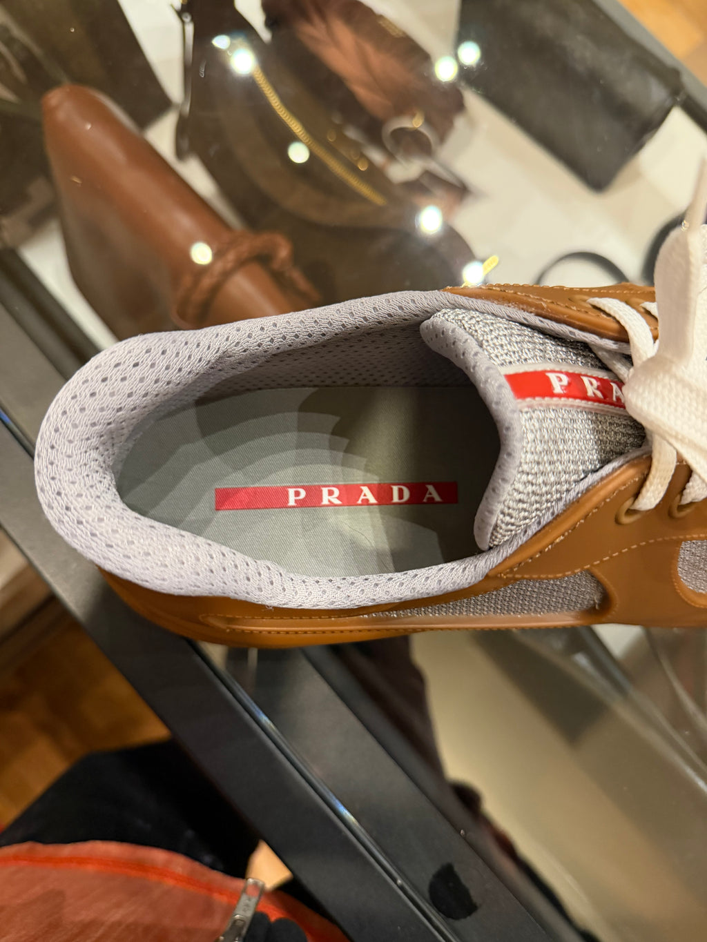 Prada America’s Cup Soft Rubber & Bike Fabric - Brown