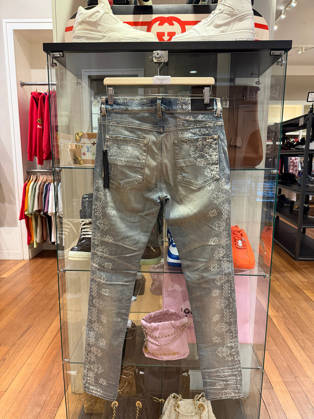 Amiri Bleach Bandana Jeans