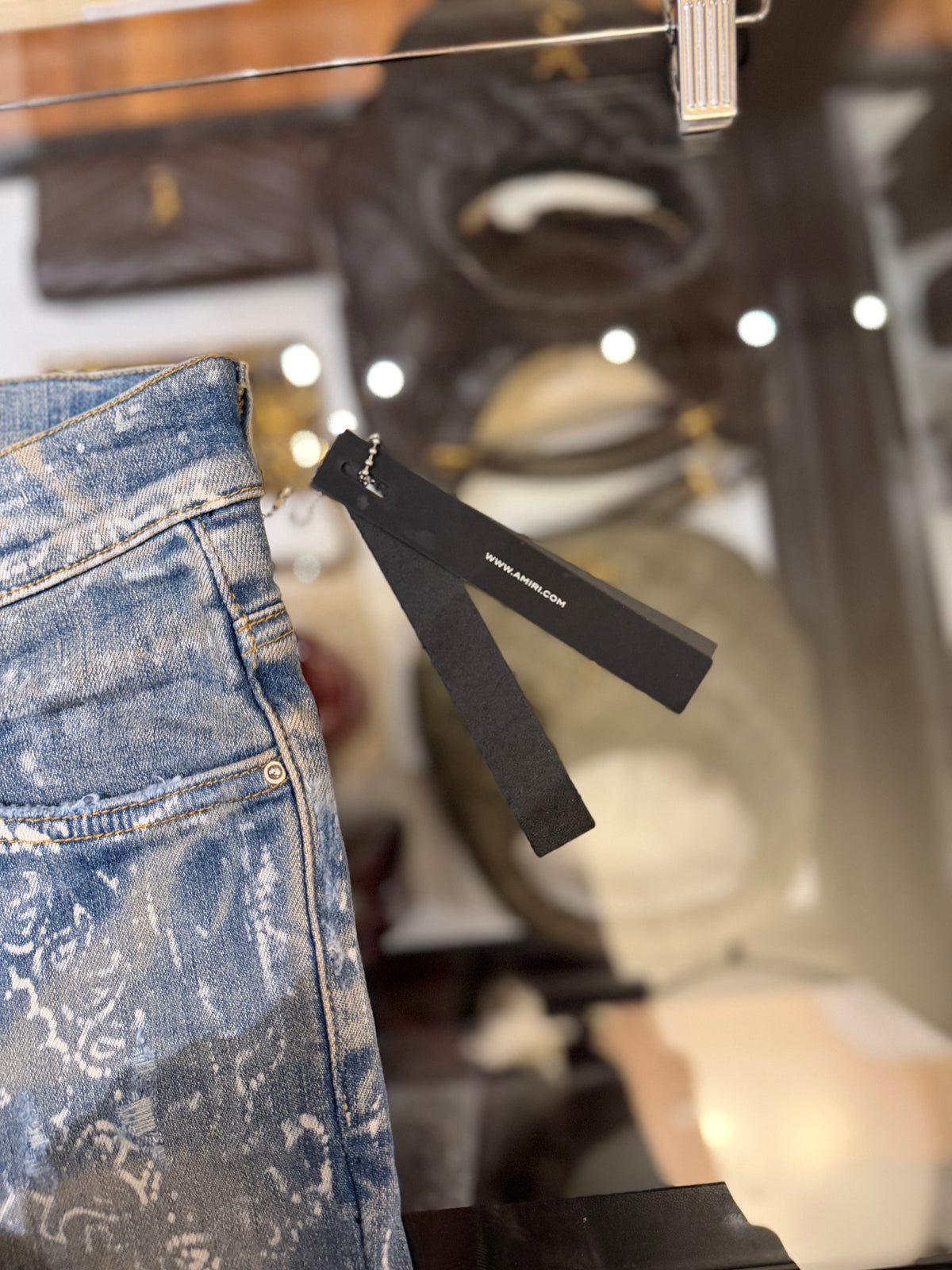 Amiri Bleach Bandana Jeans