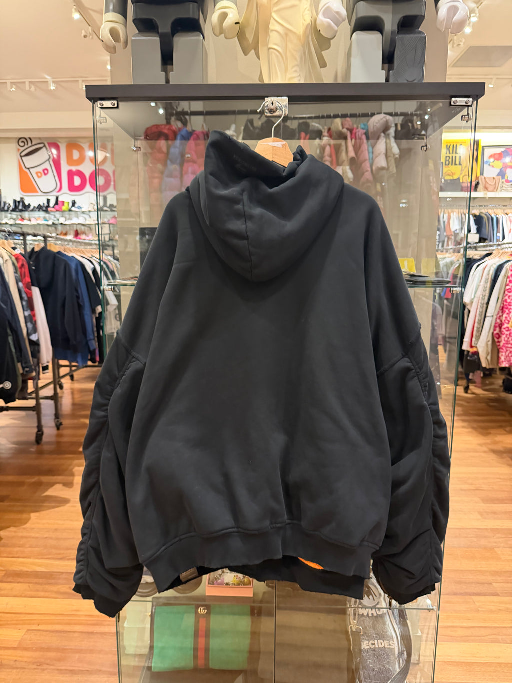 Balenciaga Distressed Sporty B Bomber Jacket FW23