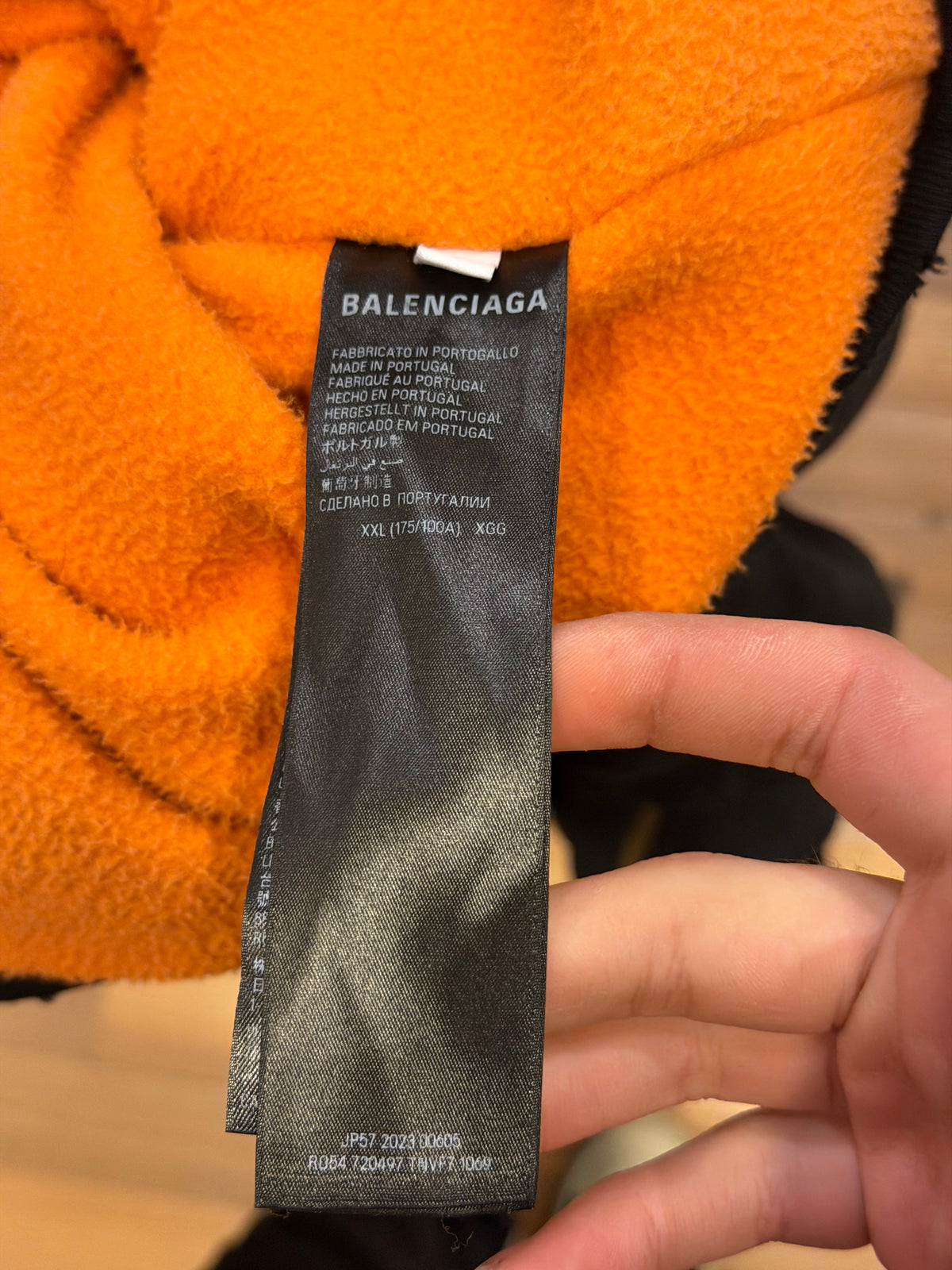 Balenciaga Distressed Sporty B Bomber Jacket FW23