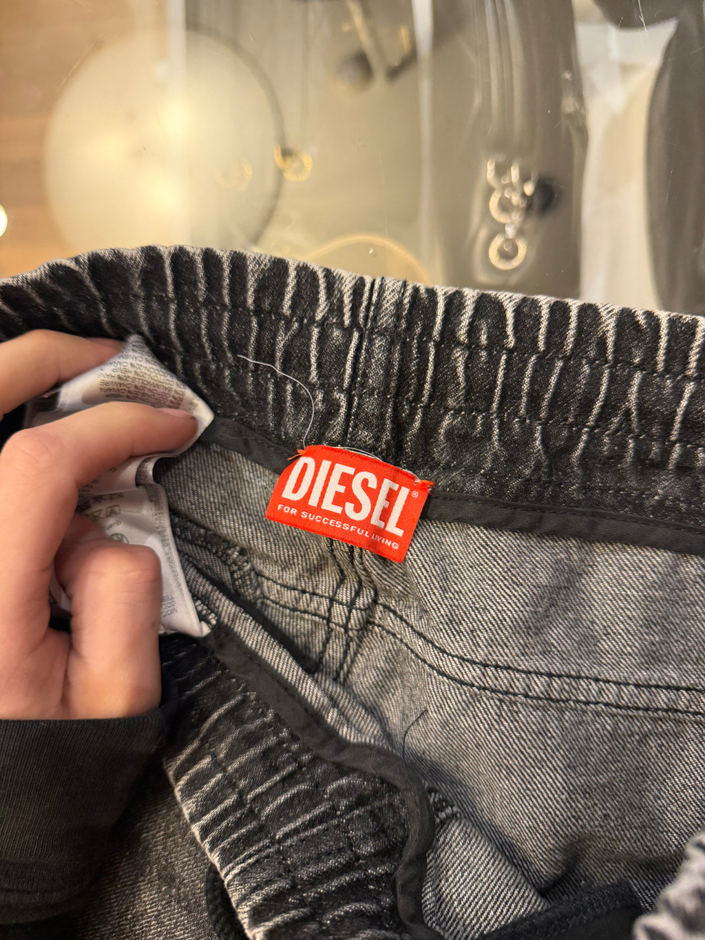 Diesel D Martian Wide Leg Jeans - Grey