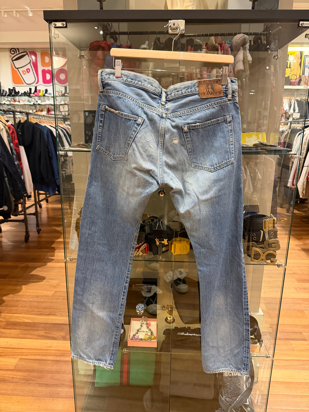 Hysteric Glamour Aged Patchwork Distressed Denim - Blue
