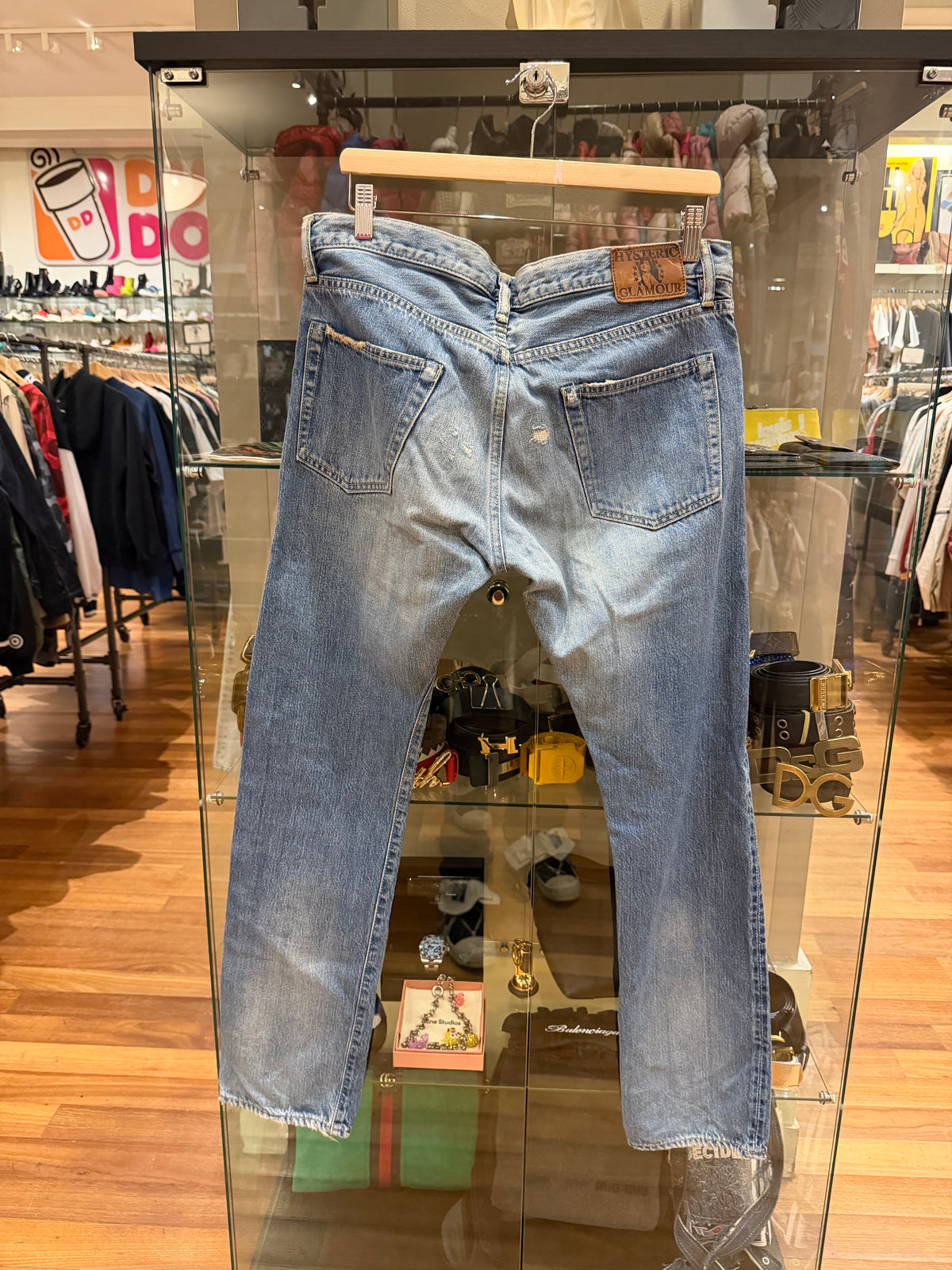 Hysteric Glamour Aged Patchwork Distressed Denim - Blue