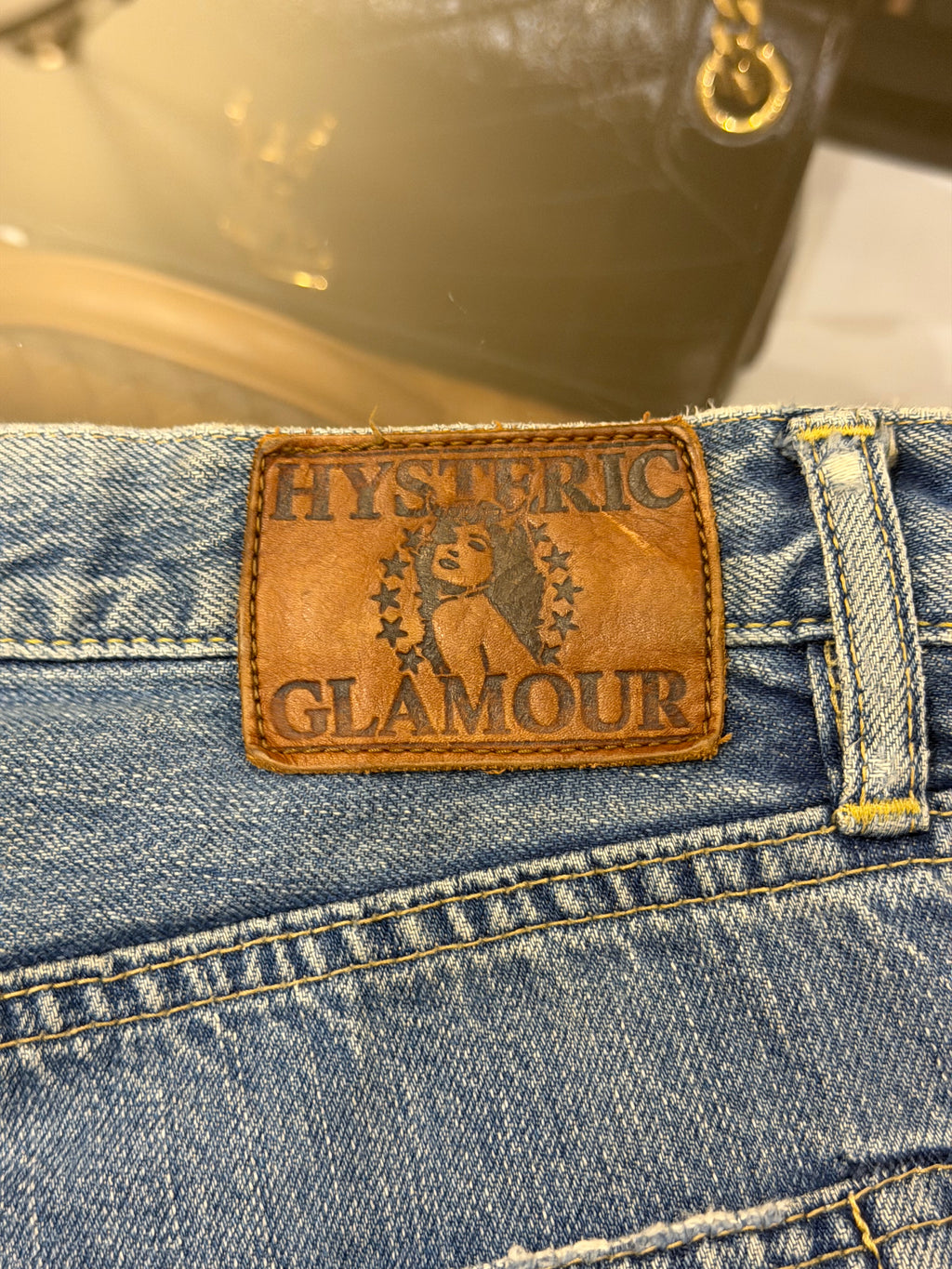 Hysteric Glamour Aged Patchwork Distressed Denim - Blue