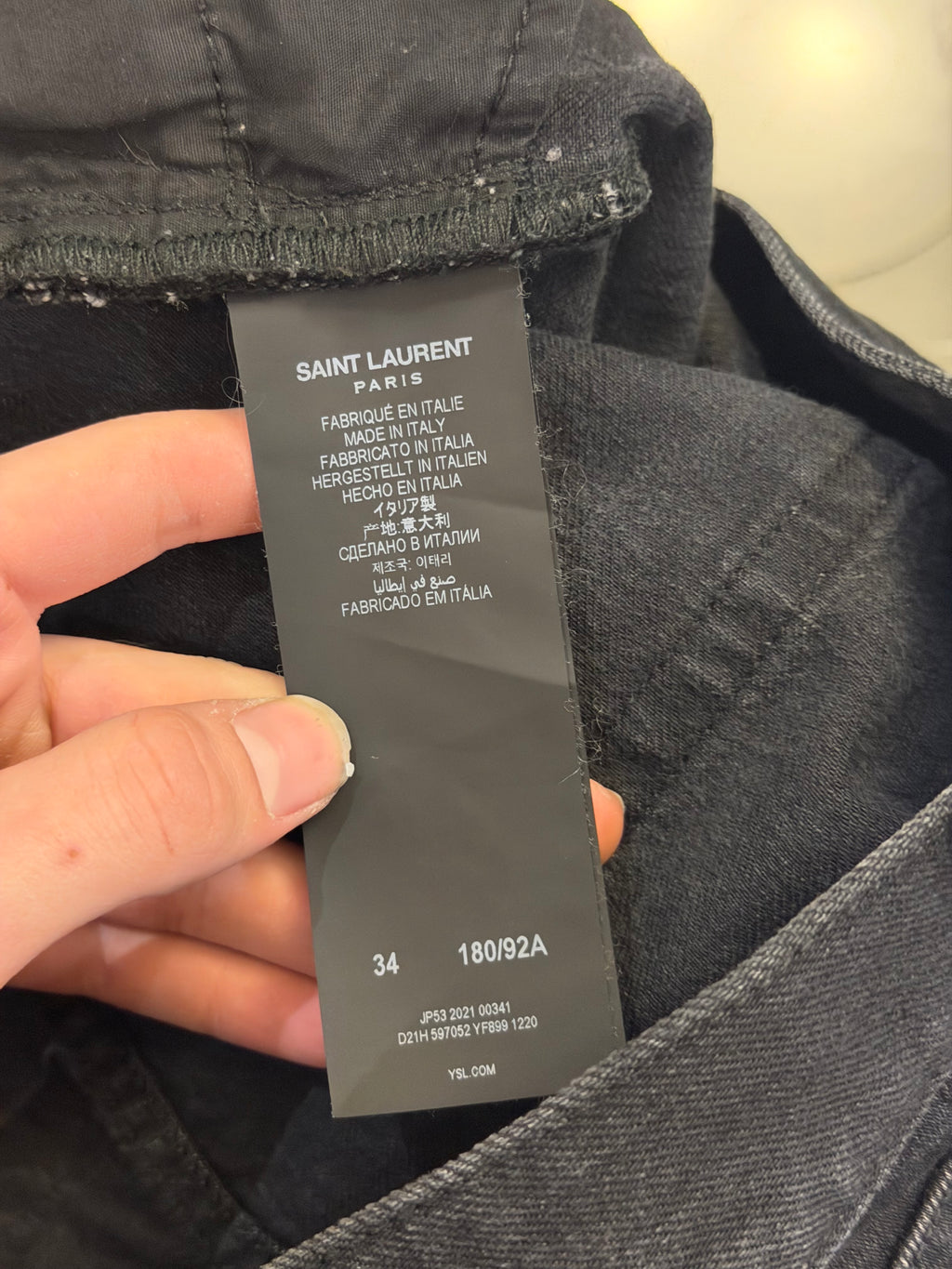 Saint Laurent Denim Jeans - Black