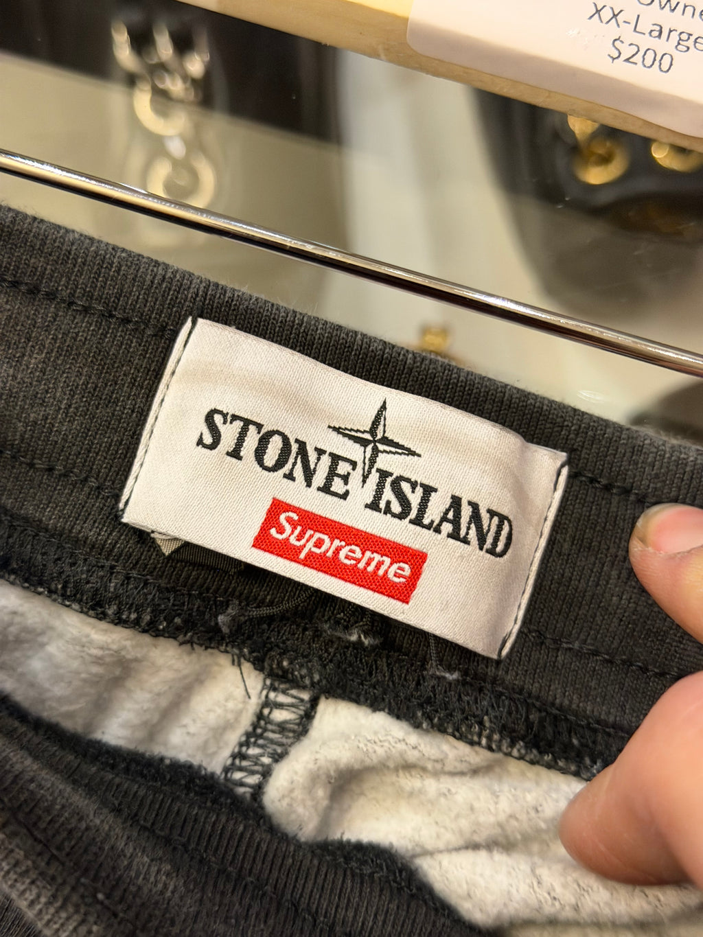 Supreme x Stone Island Sweatpants - Grey