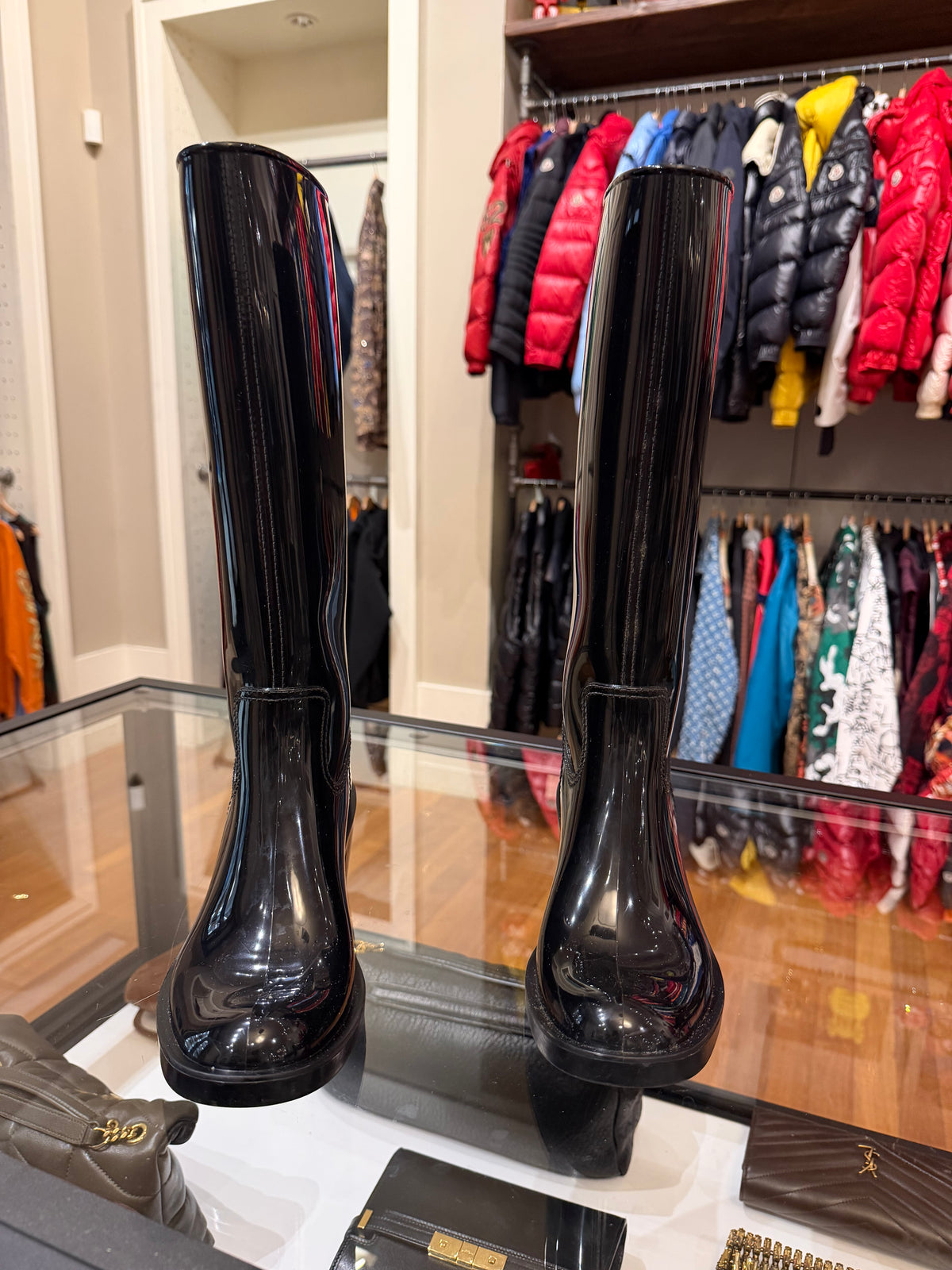 Gucci Interlocking G Logo Rubber Rain Boots