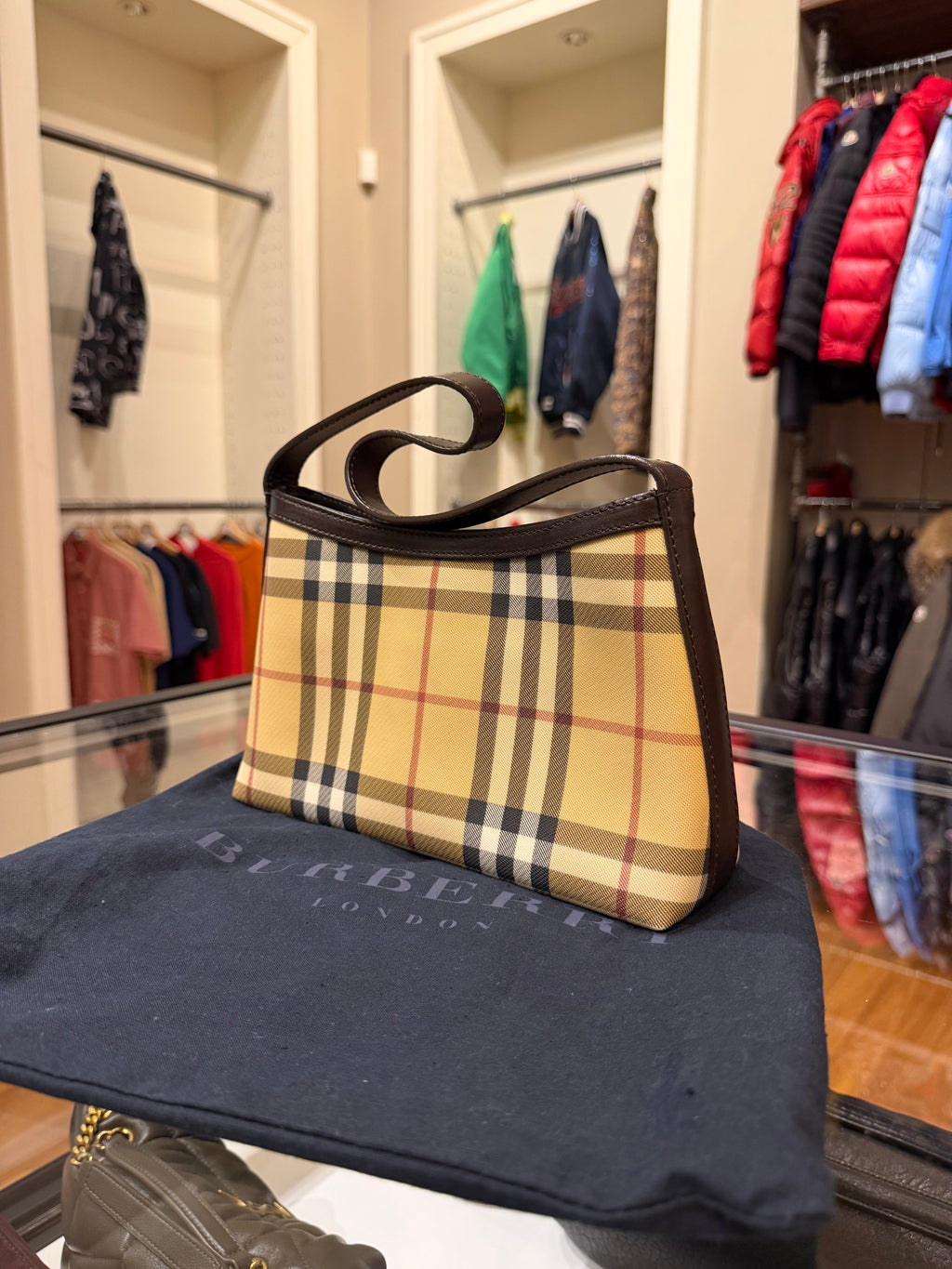 Burberry Nova Check Shoulder Bag