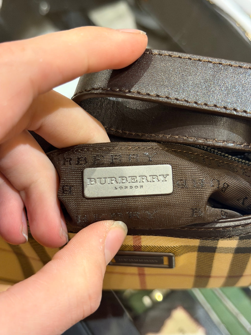 Burberry Nova Check Shoulder Bag