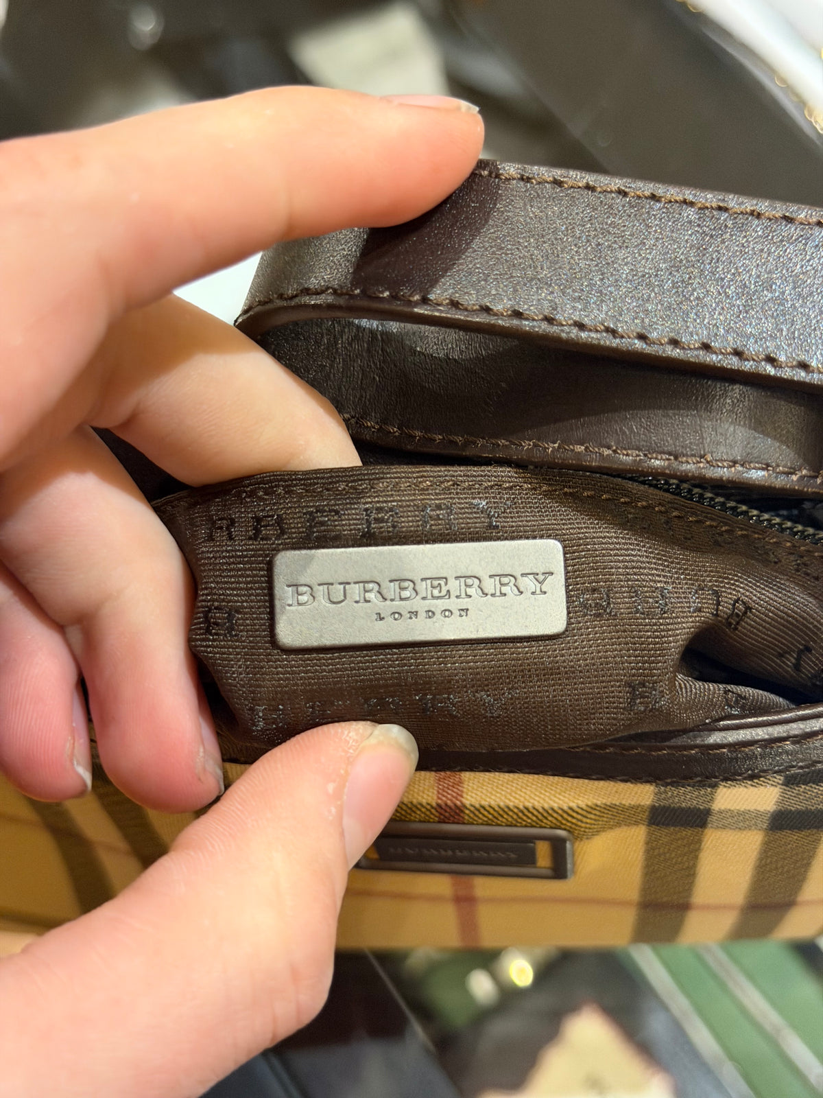 Burberry Nova Check Shoulder Bag
