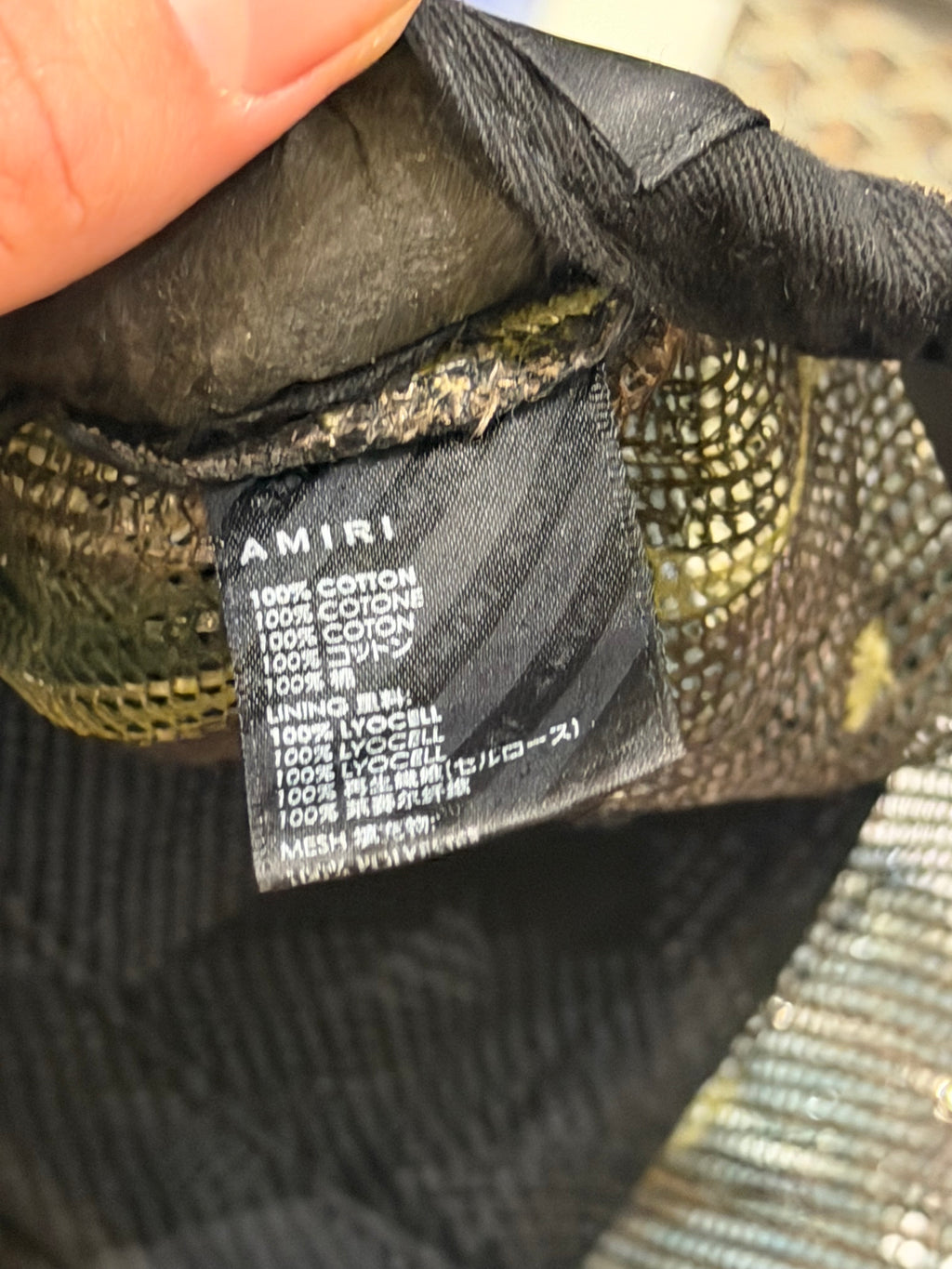 Amiri MA Trucker Hat - Camo