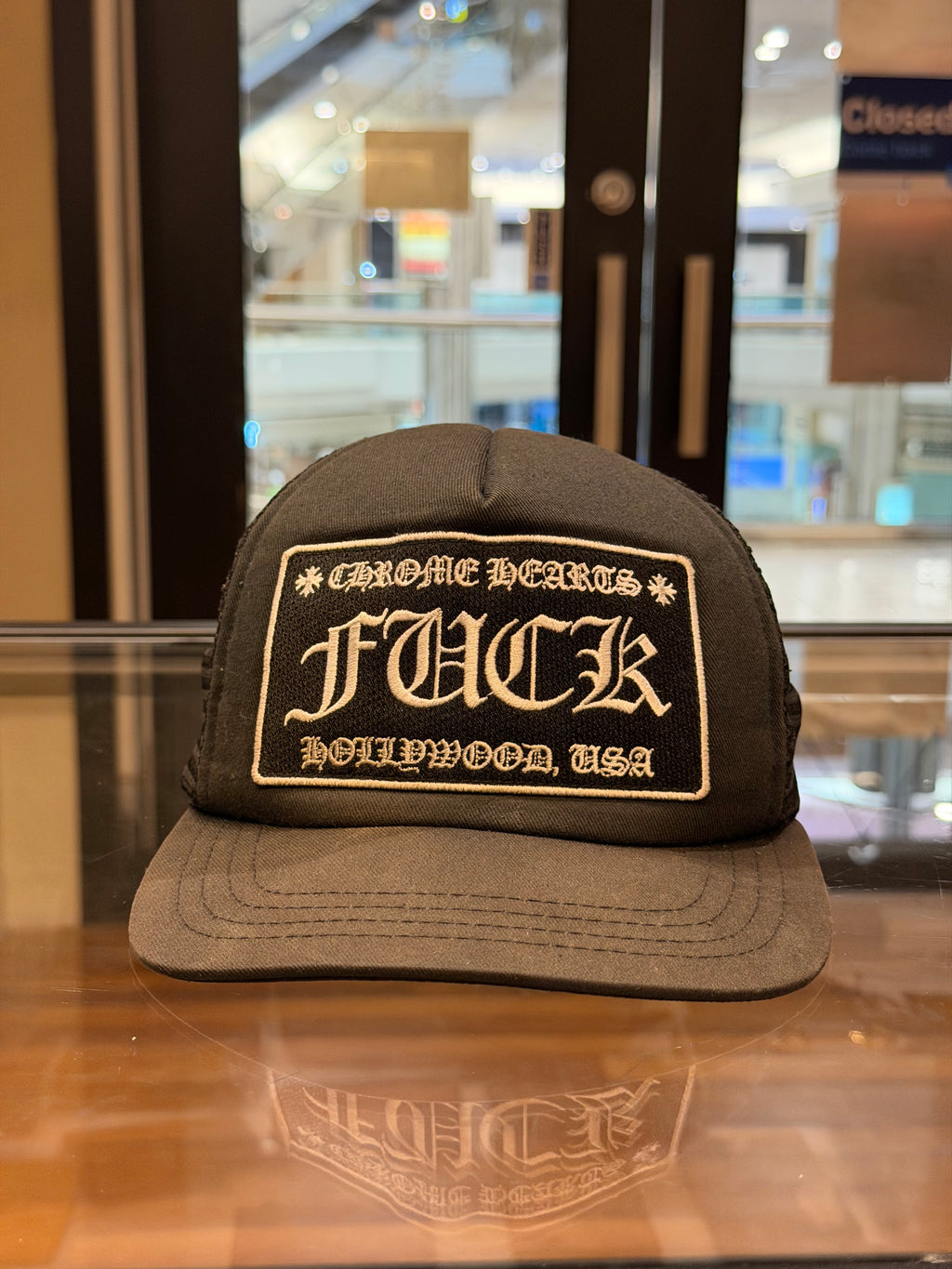 Chrome Hearts FUCK Hollywood Trucker Hat