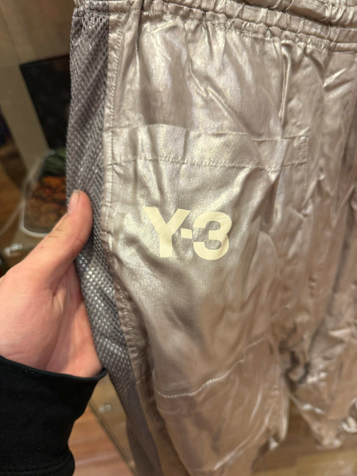 Y-3 Metallic Lounge Trousers - Silver