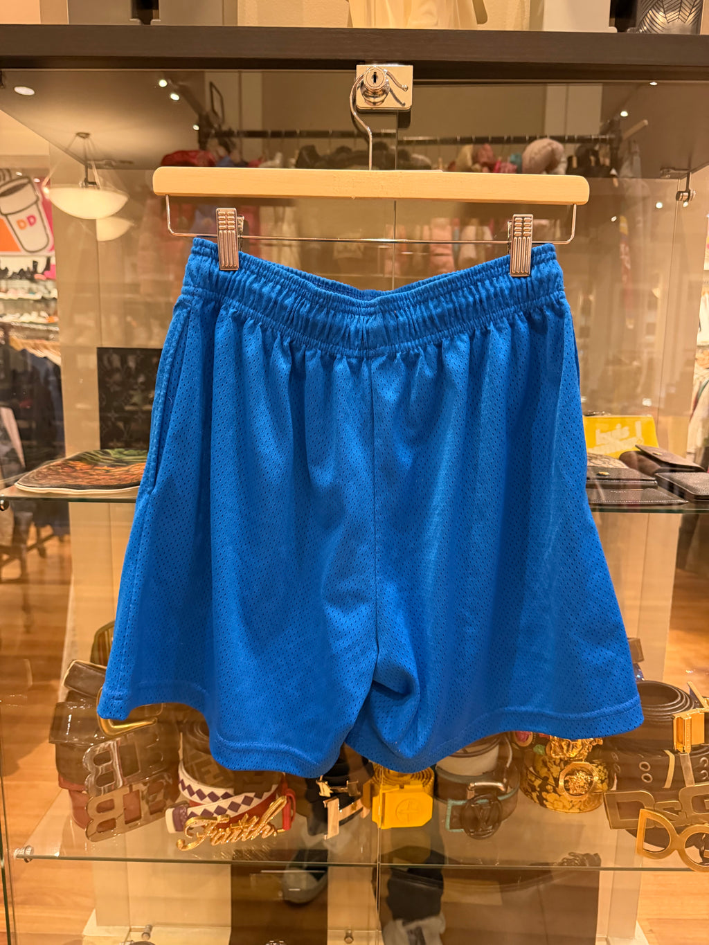 Eric Emanuel Mesh Shorts - Blue/Yellow