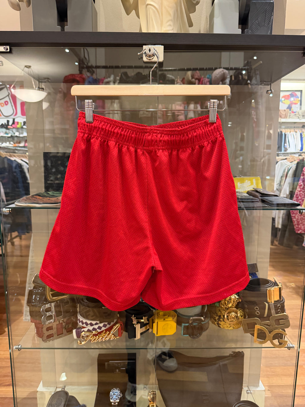 Eric Emanuel x Warren Lotas Mesh Shorts - Red