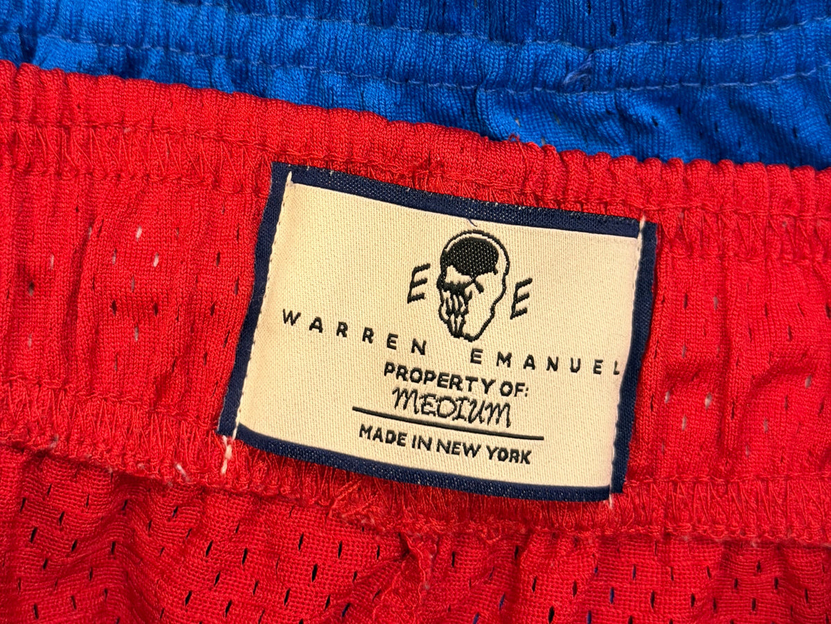Eric Emanuel x Warren Lotas Mesh Shorts - Red