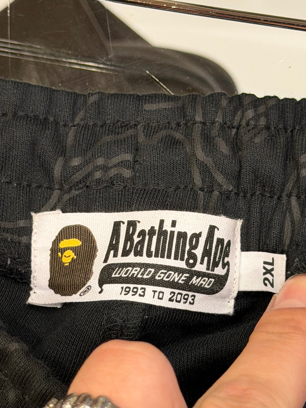 Bape Lux Sport Pattern Jacquard Shorts - Black