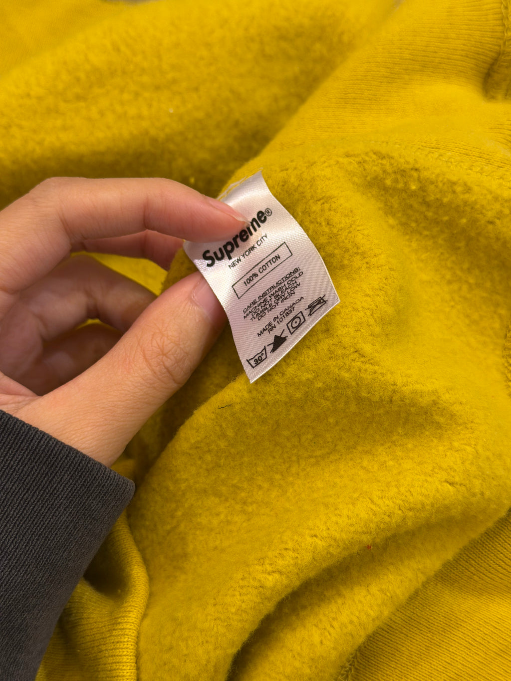 Supreme Box Logo Crewneck- Yellow