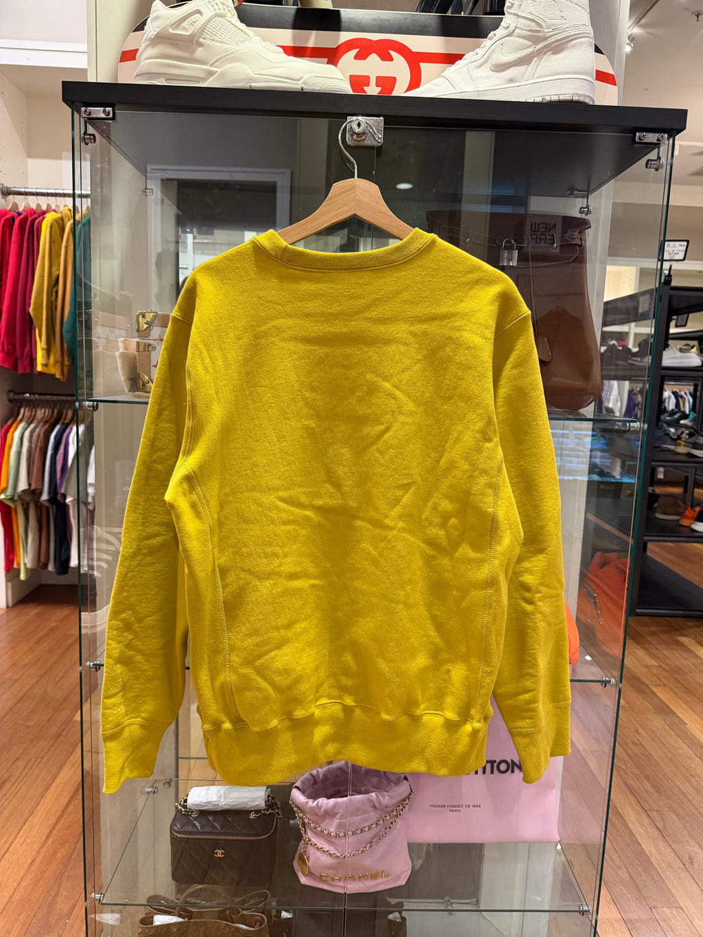 Supreme Box Logo Crewneck- Yellow