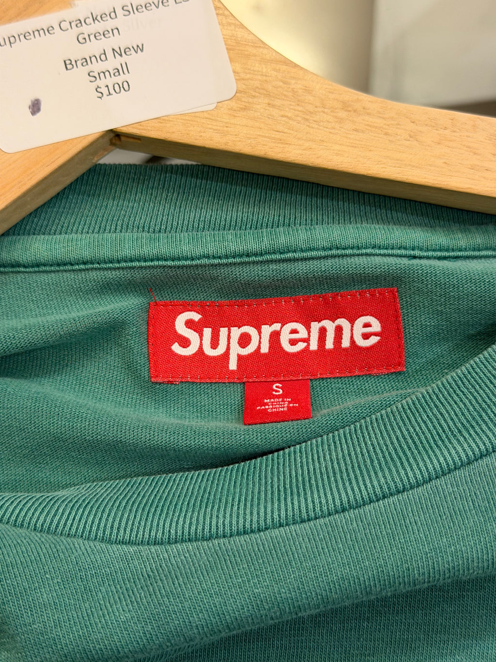 Supreme Cracked Sleeve LS -Green