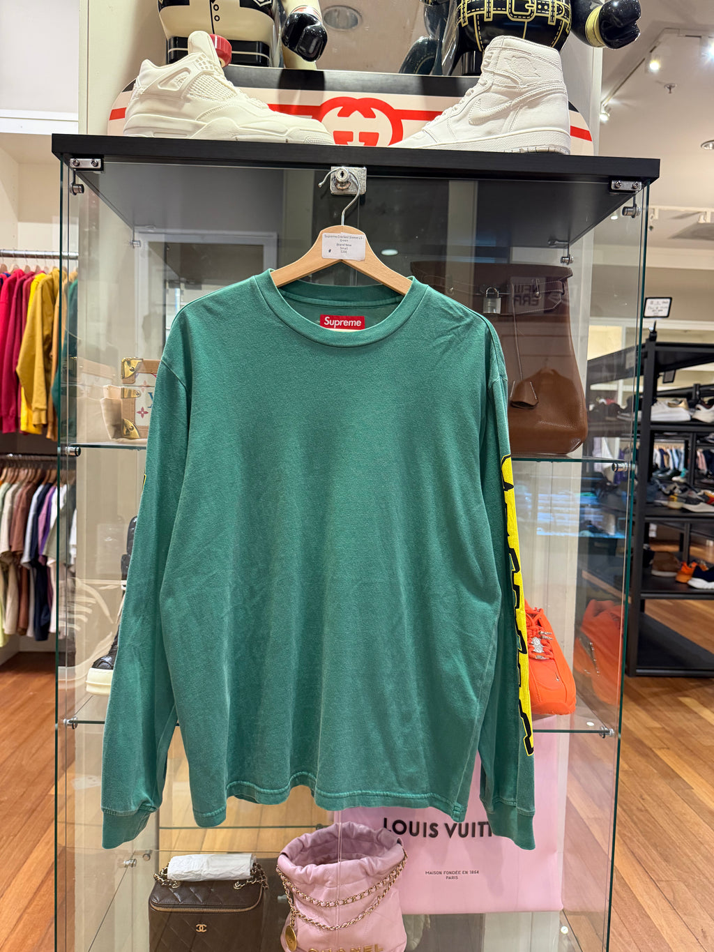 Supreme Cracked Sleeve LS -Green