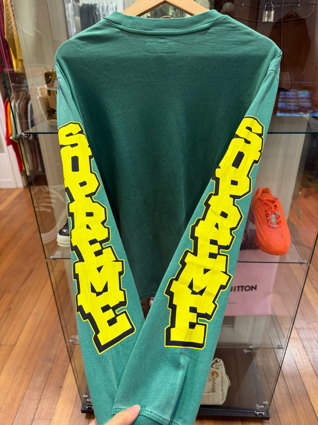 Supreme Cracked Sleeve LS -Green