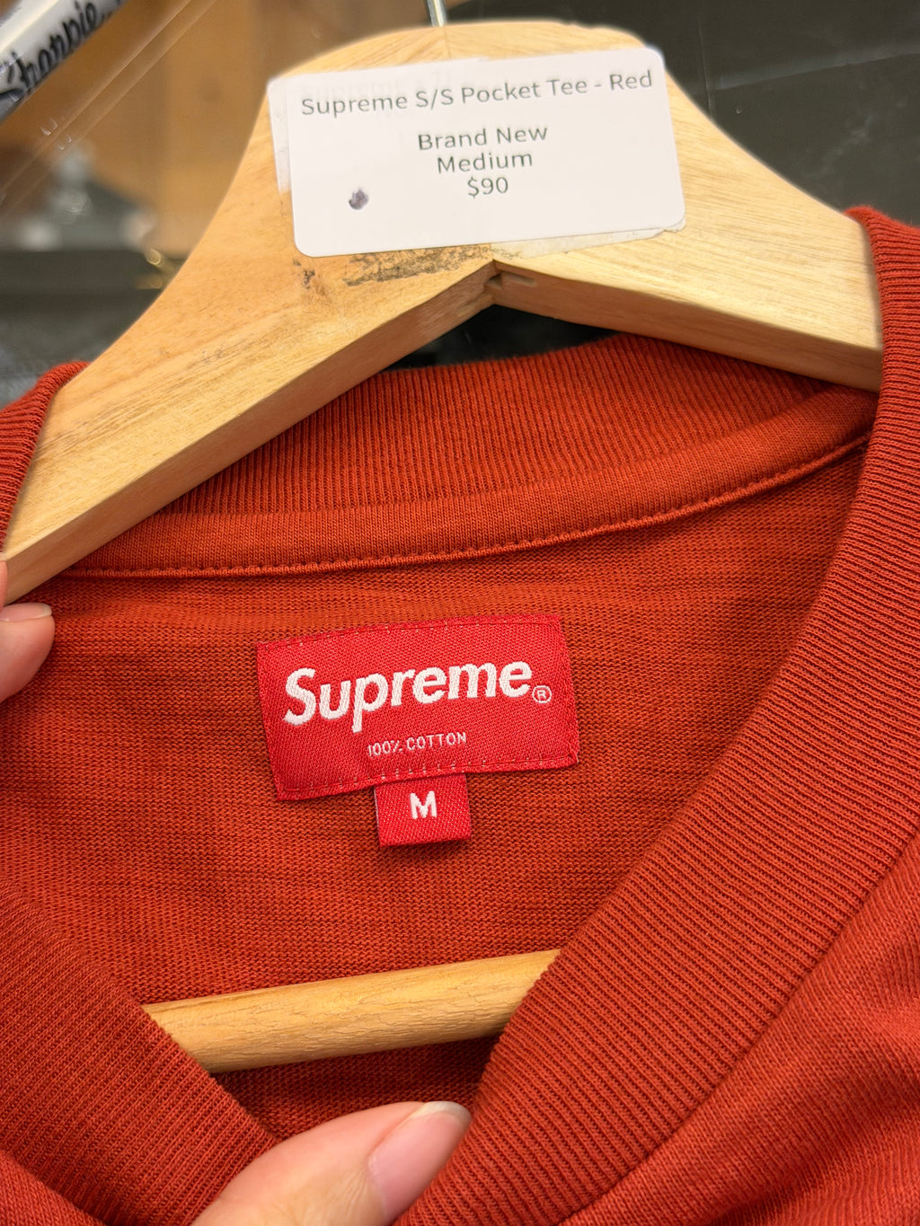 Supreme S/S Pocket Tee - Red