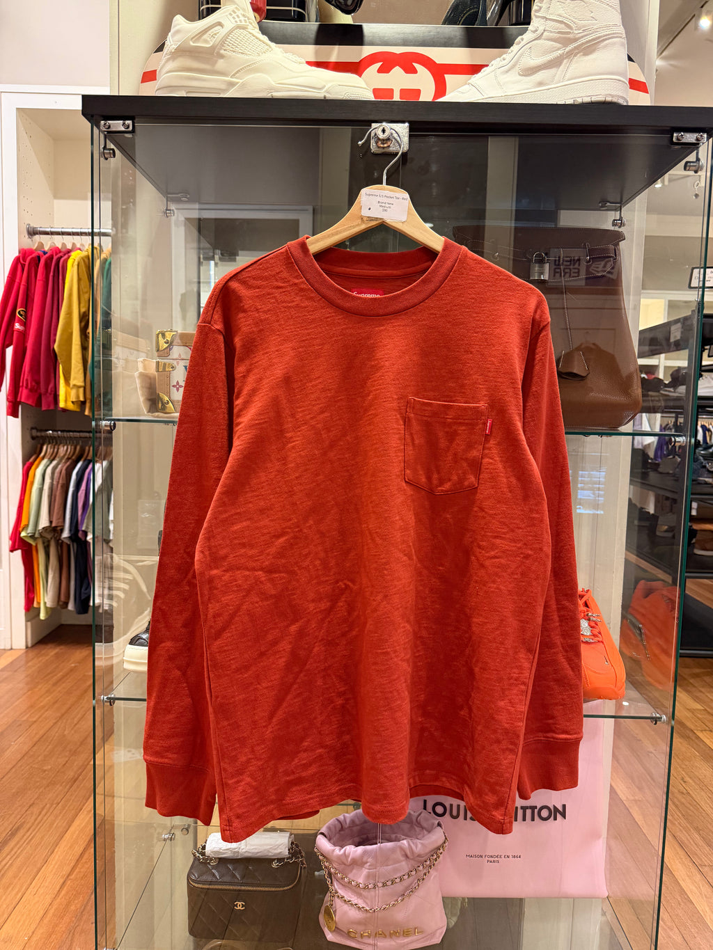 Supreme S/S Pocket Tee - Red